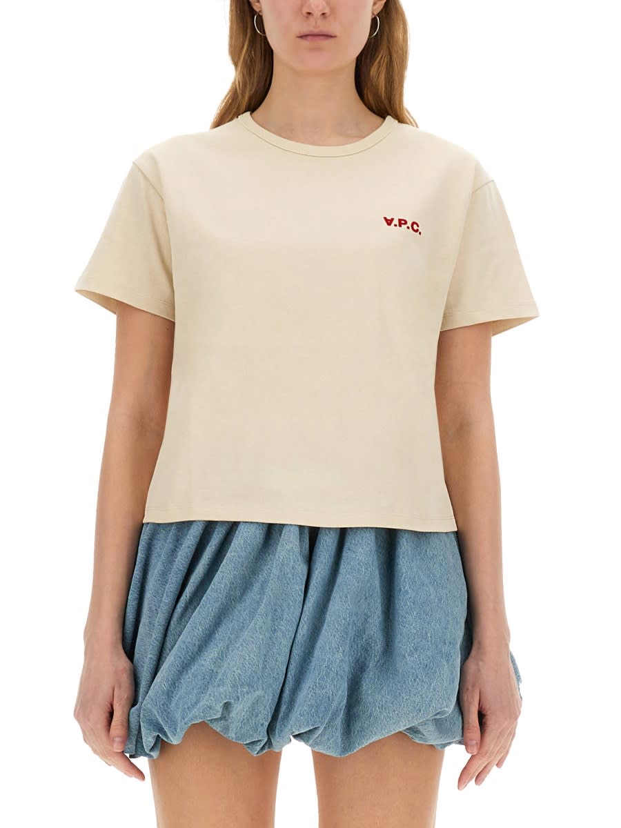 Apc A.p.c. T-shirts And Polos In Beige