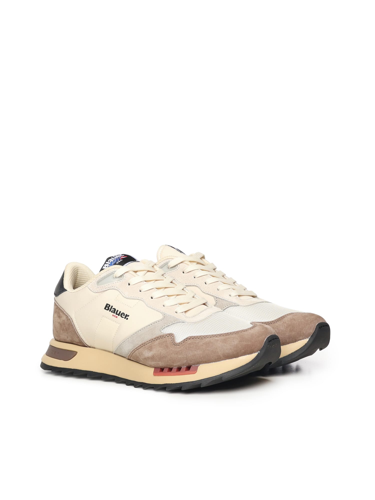 Blauer Leather Lace-up Low-top Sneakers In Multi