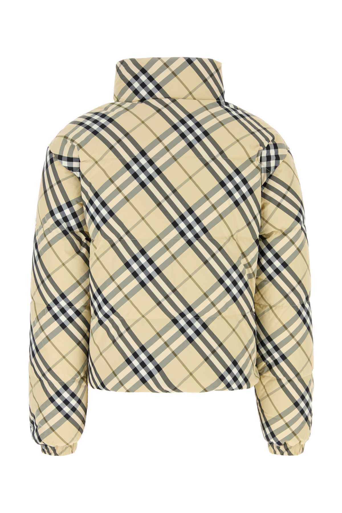 BURBERRY PRINTED NYLON REVERSIBLE DOWN JACKET 