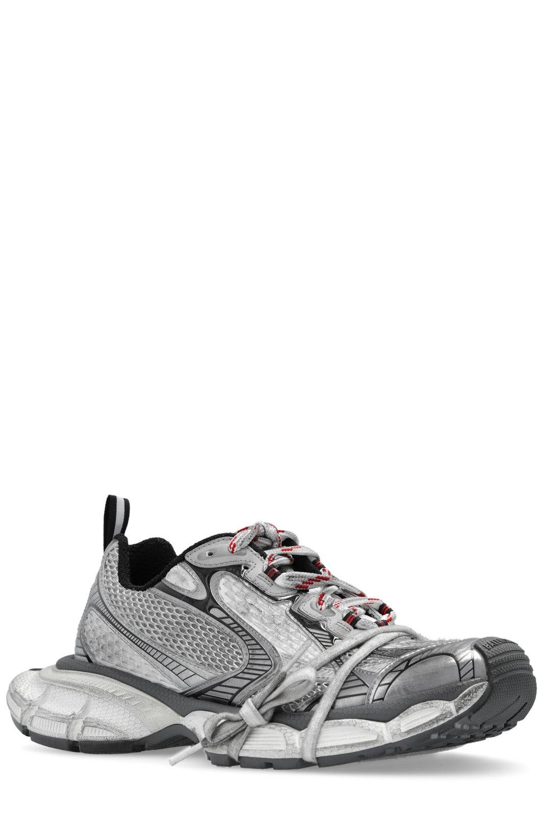 Balenciaga 3xl Lace-up Sneakers In Greywhitered