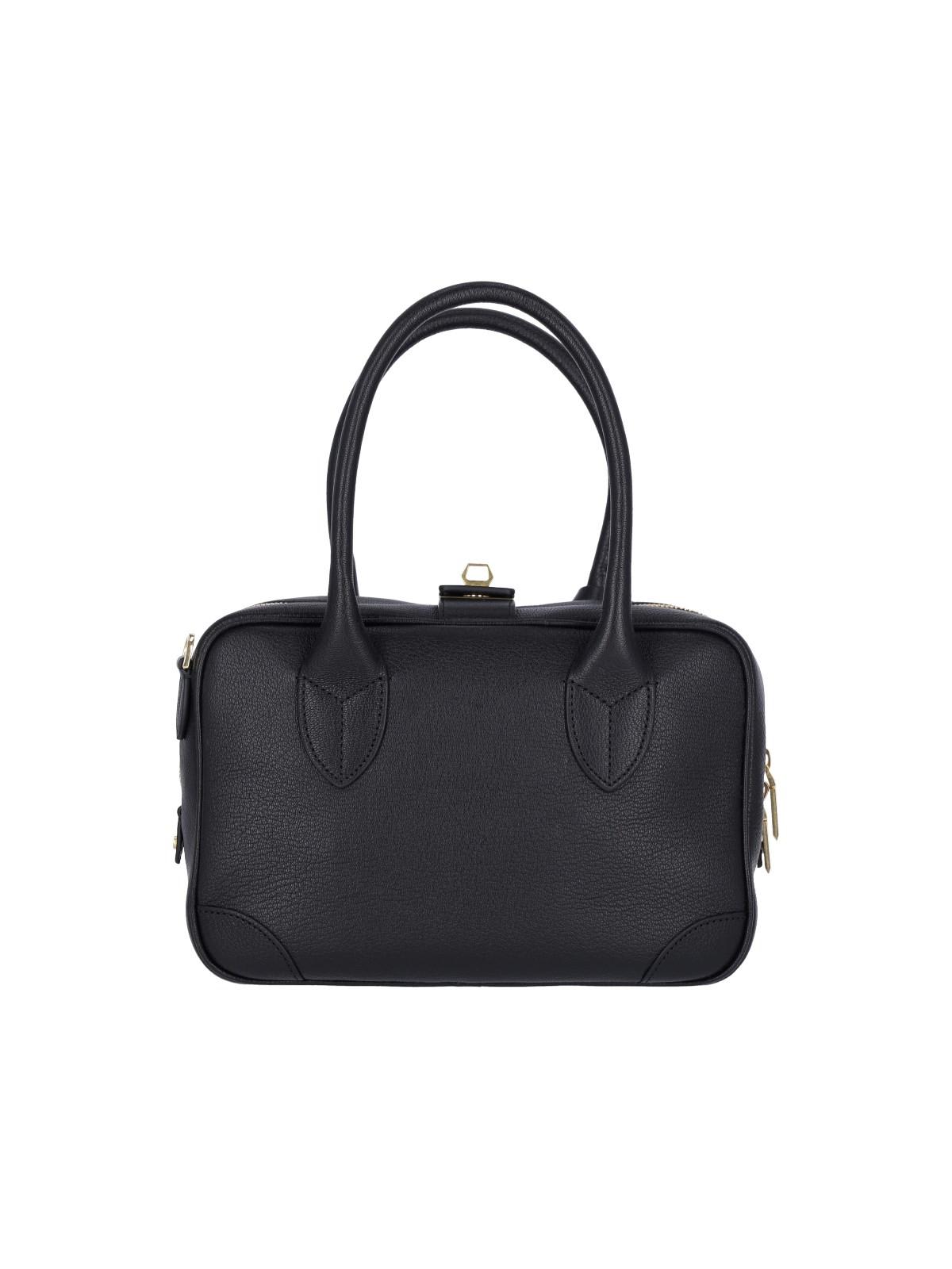 Shop Golden Goose Logo Handbag In Black