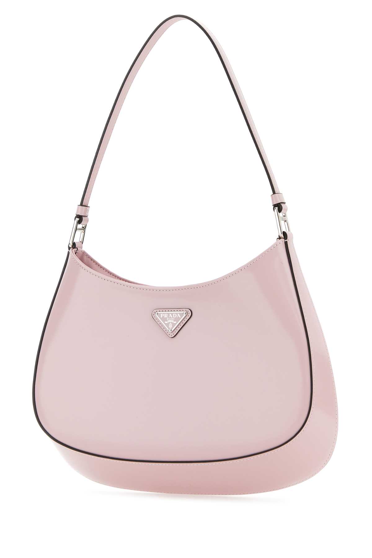 Shop Prada Pastel Pink Leather Cleo Handbag In Alabastron