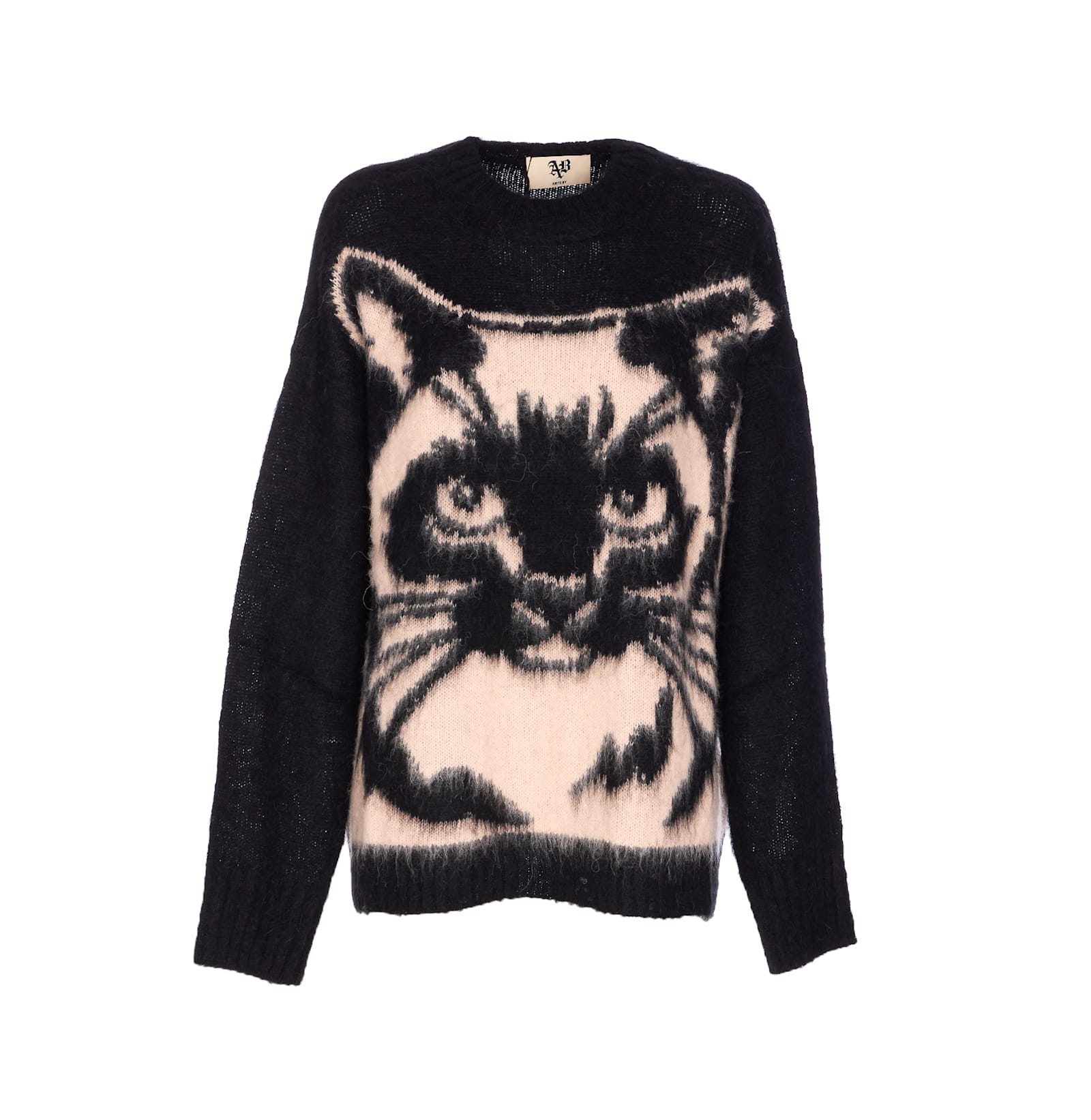 Aniye By Cat Crewneck Sweater In Black