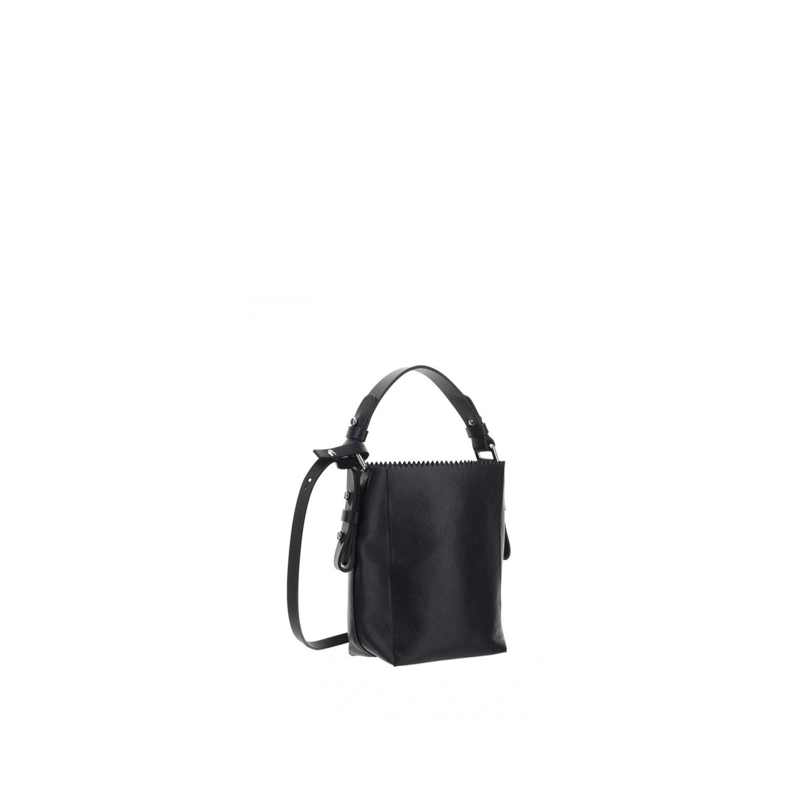 Shop Dsquared2 Small Leather Handbag In Black