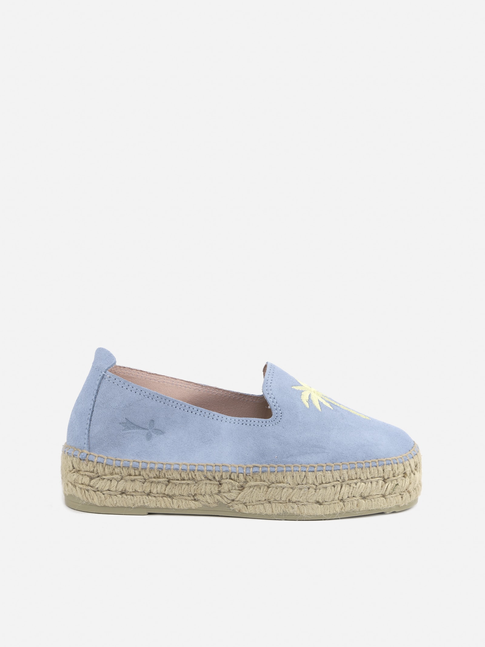 Manebi Suede Espadrilles With Embroidered Motif