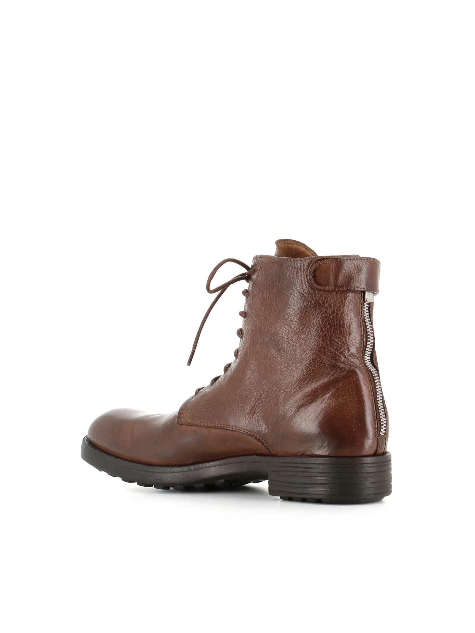 Officine Creative Lace-up Boots Sergeant/103 In Cigar