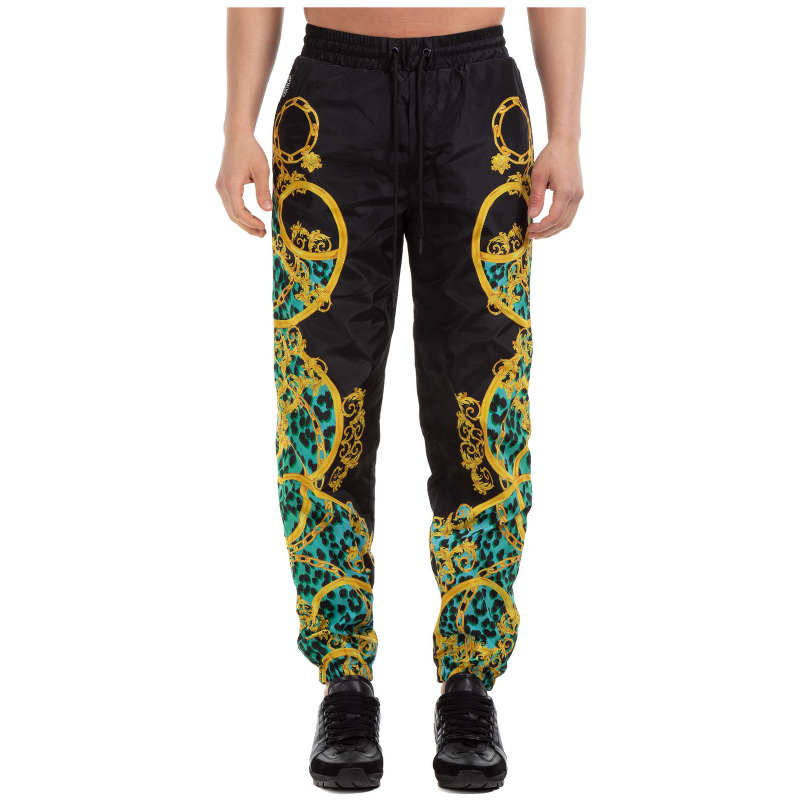 VERSACE JEANS COUTURE LEO CHAIN TROUSERS,11269056