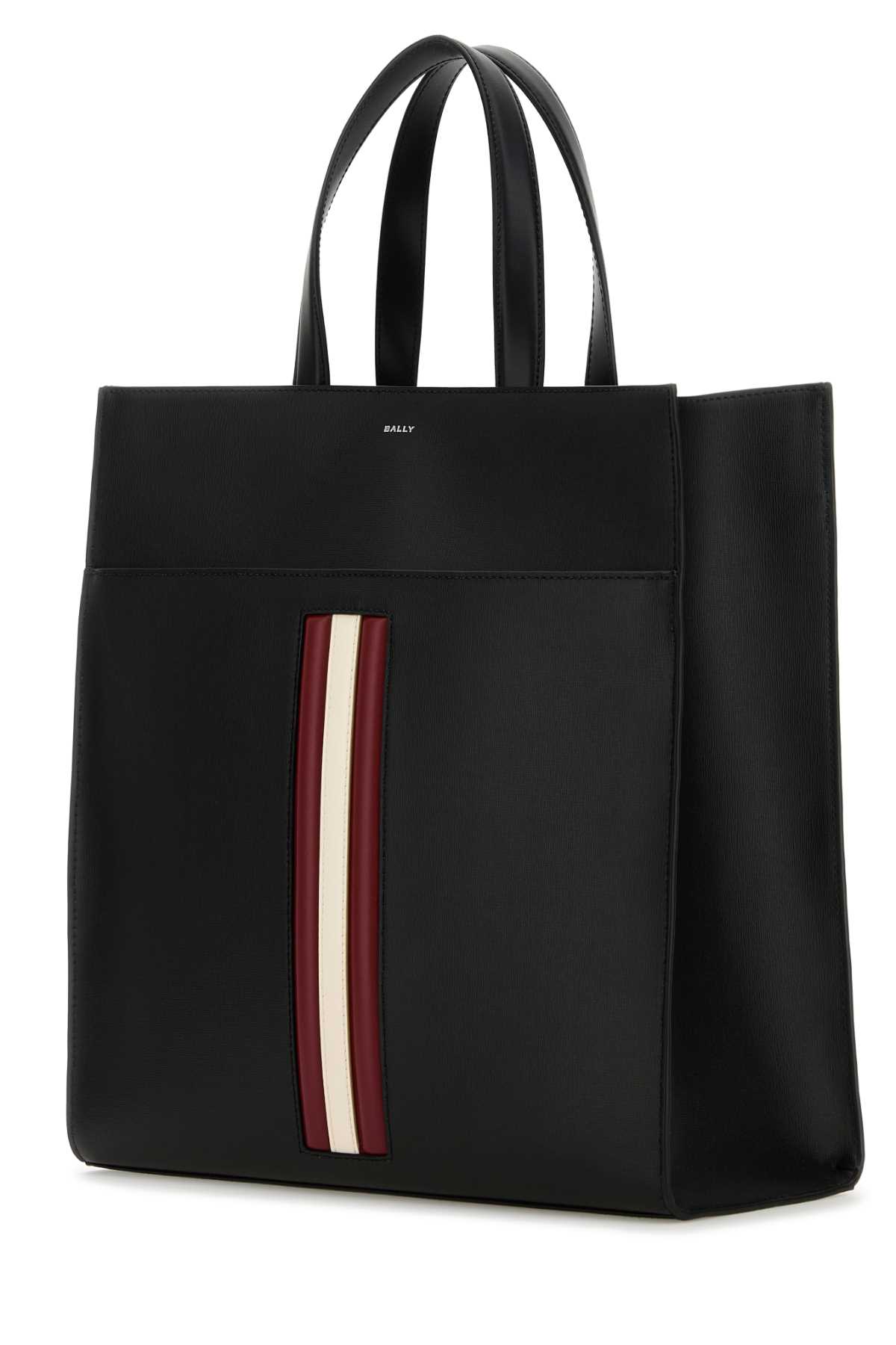 Shop Bally Black Leather Shopping Bag