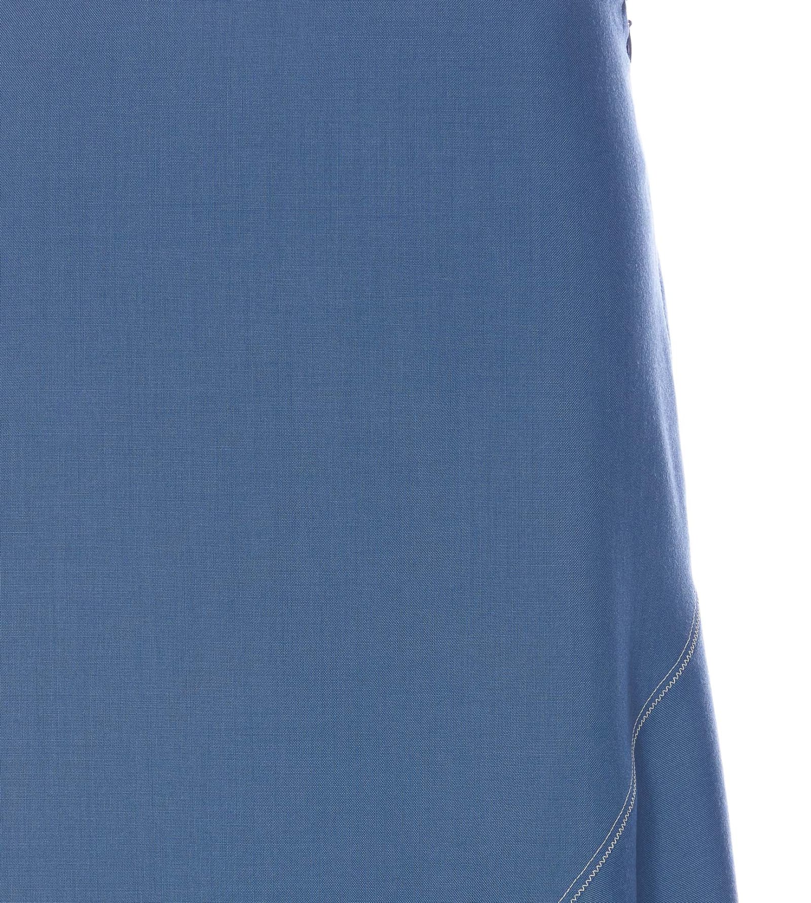 Shop Marni Asymmetrical Skirt In Blue