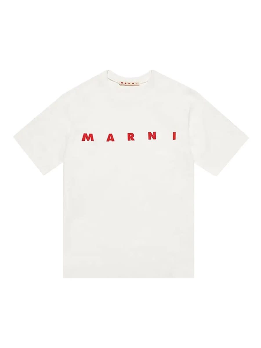 Marni T-shirt With Logo In Multi