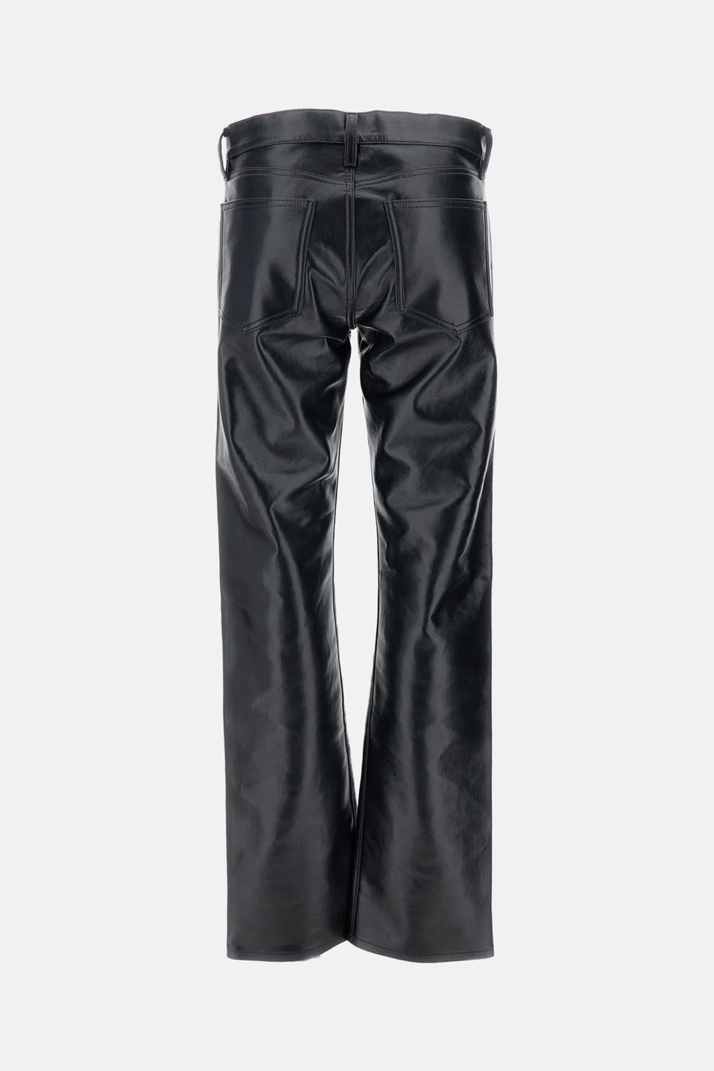 Agolde Five-pocket Trousers In Black