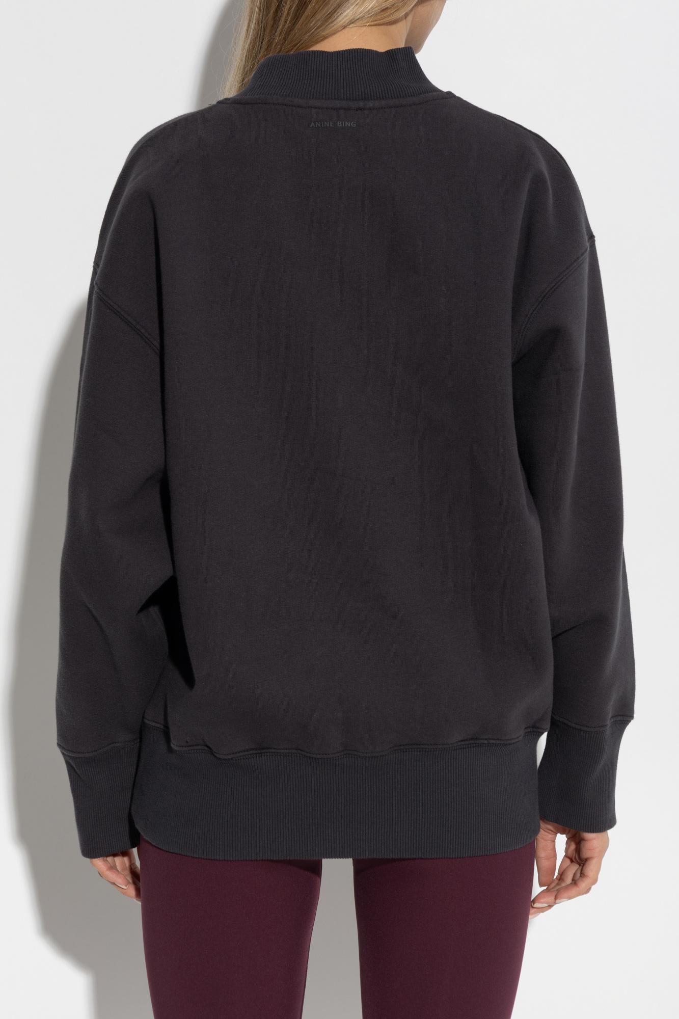 Shop Anine Bing Sweatshirt Bradie In Nero