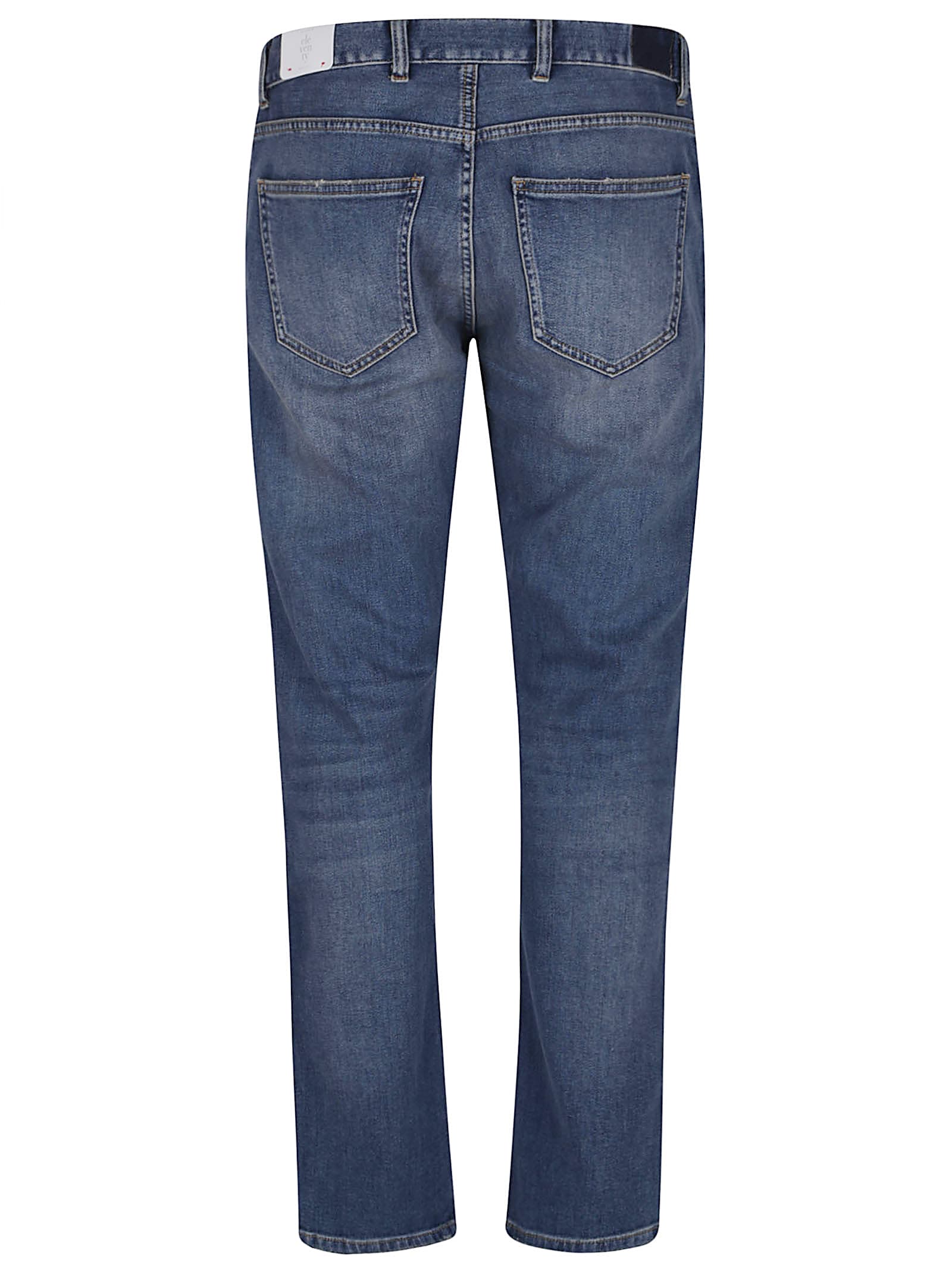 Eleventy Tailored Light Blue Denim Jeans With Classic Five-pocket Design In Blue
