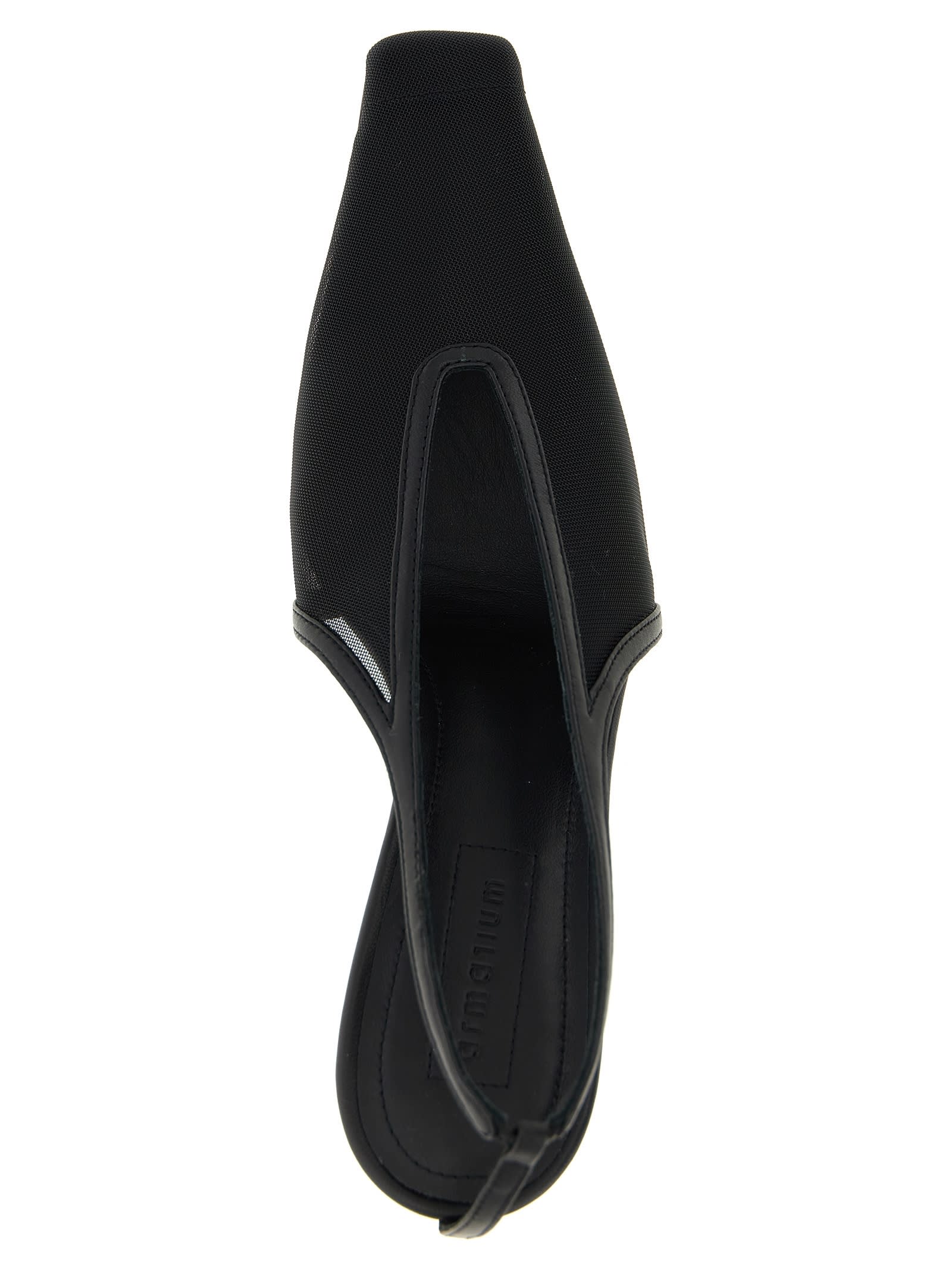 Armarium 75mm Evelina Mesh Slingback Pumps In Multi