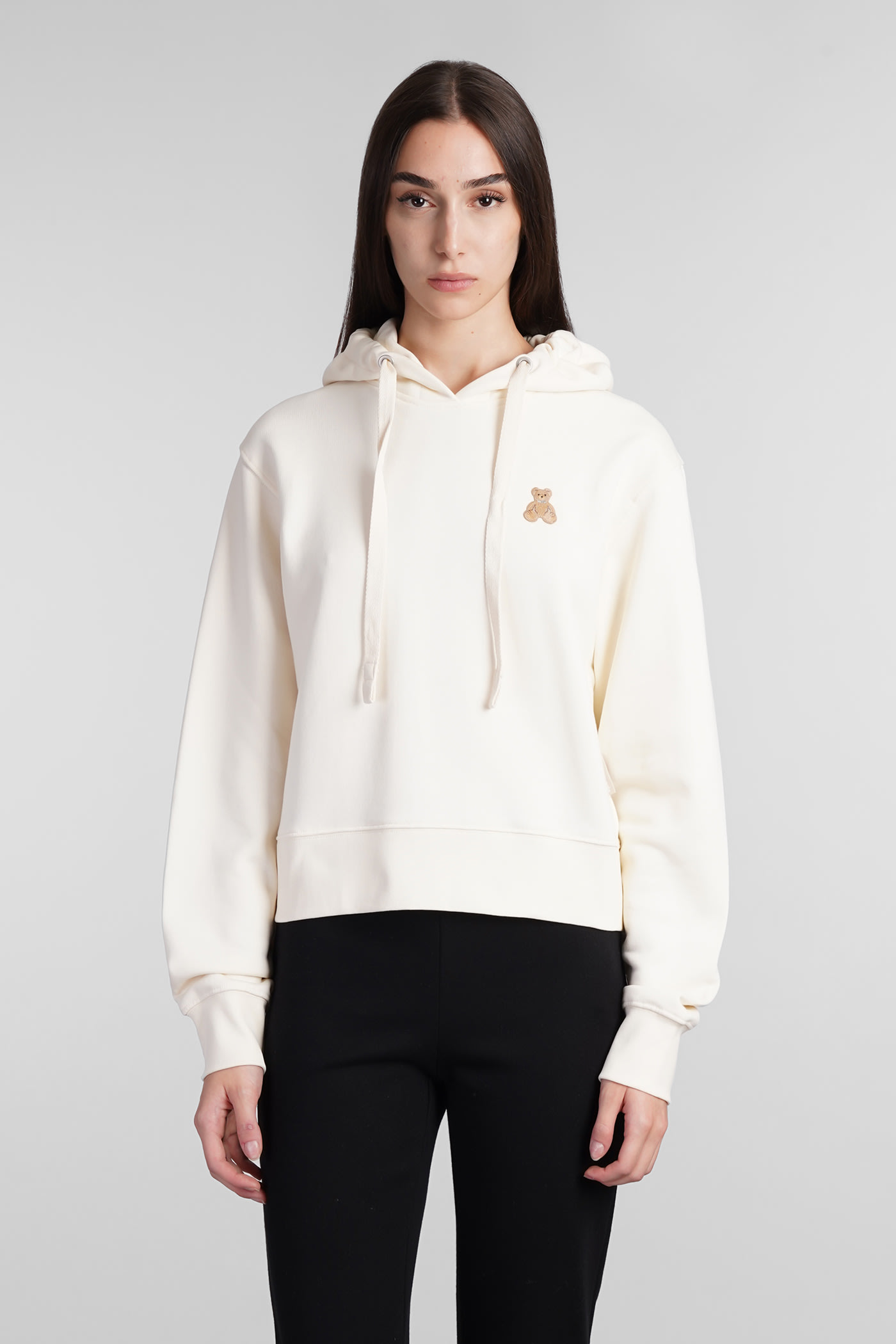 Palm Angels Sweatshirt In White Cotton