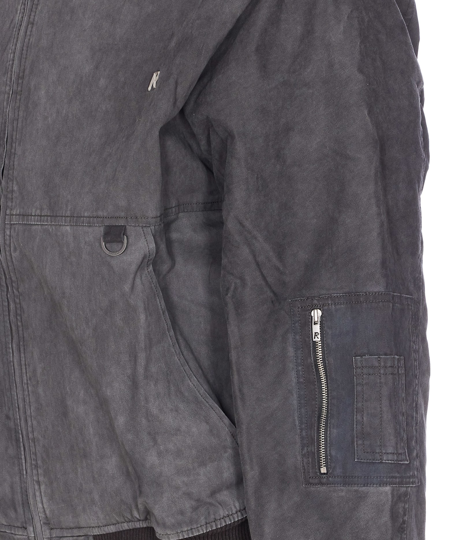 Represent Hooded Bomber Washed In Black