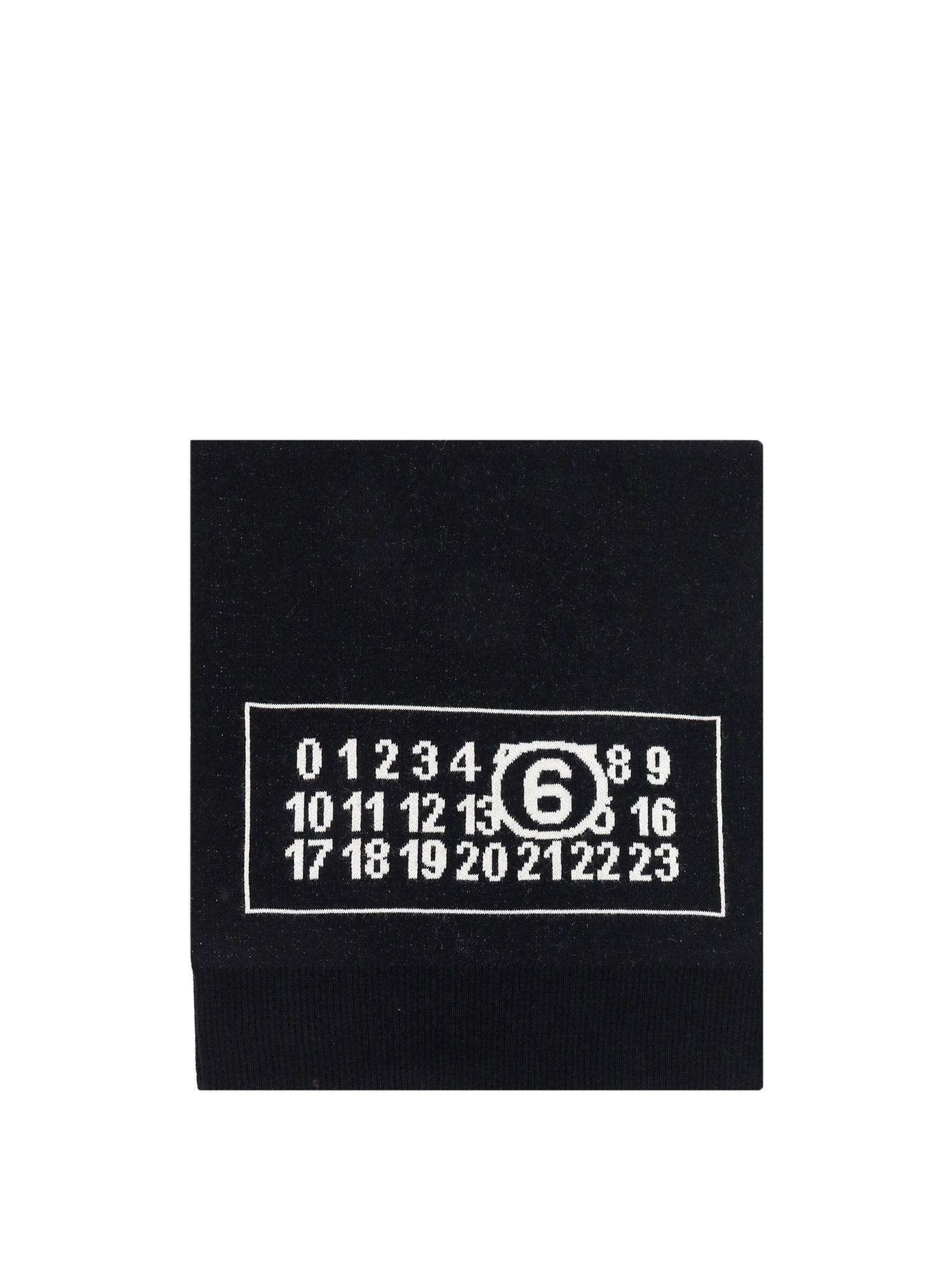 Shop Mm6 Maison Margiela Scarf In Black