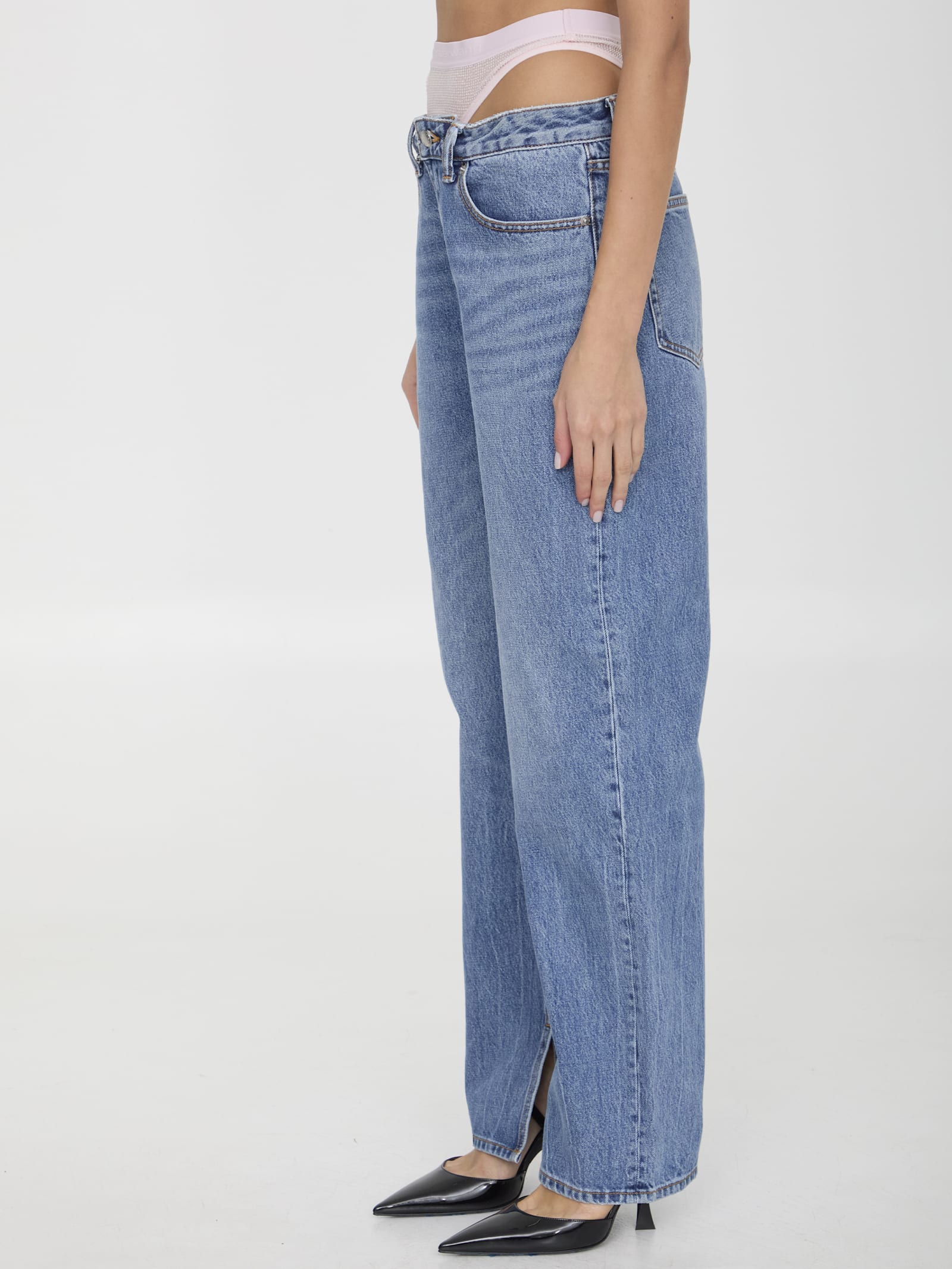ALEXANDER WANG PRE-STYLED UNDERWEAR JEANS
