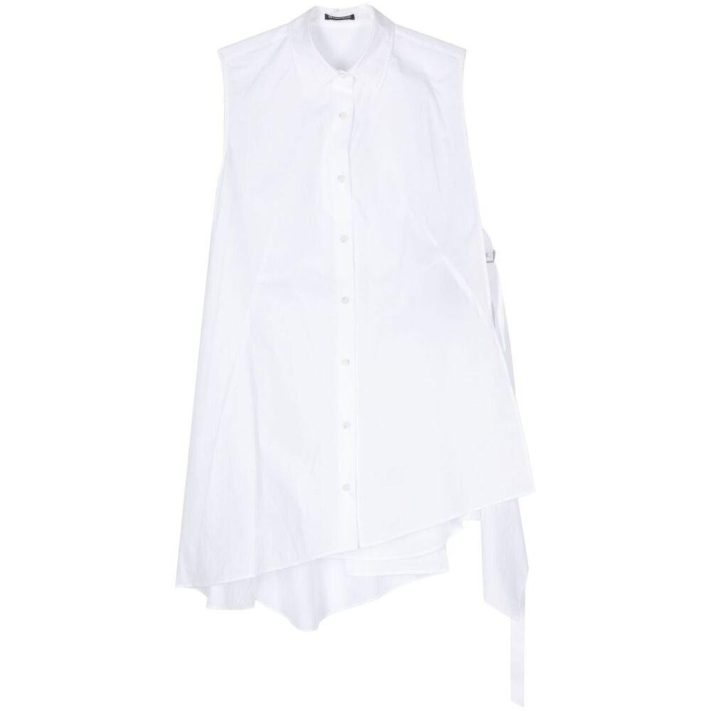 Shop Ann Demeulemeester Sleeveless Shirt In White