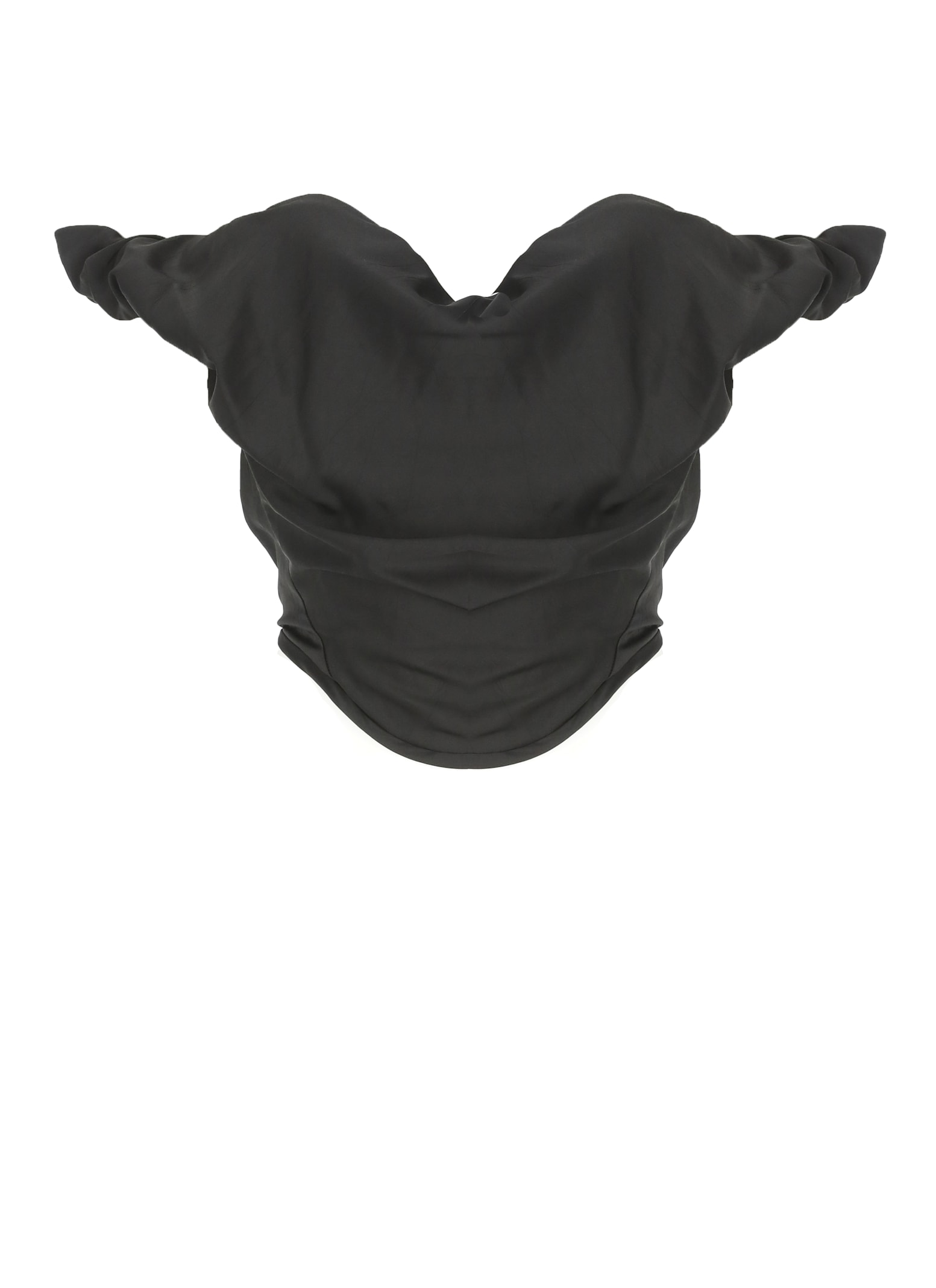 Vivienne Westwood Heart Top In Regenerative Poplin In Black