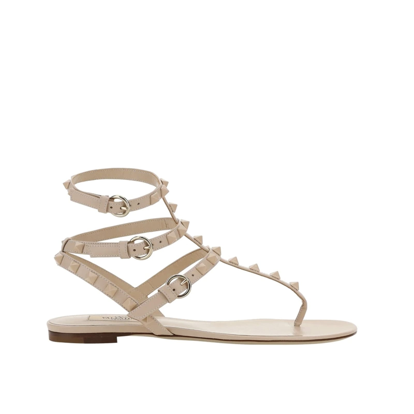 Shop Valentino Garavani Rockstud Flip-flop Sandals In Pink