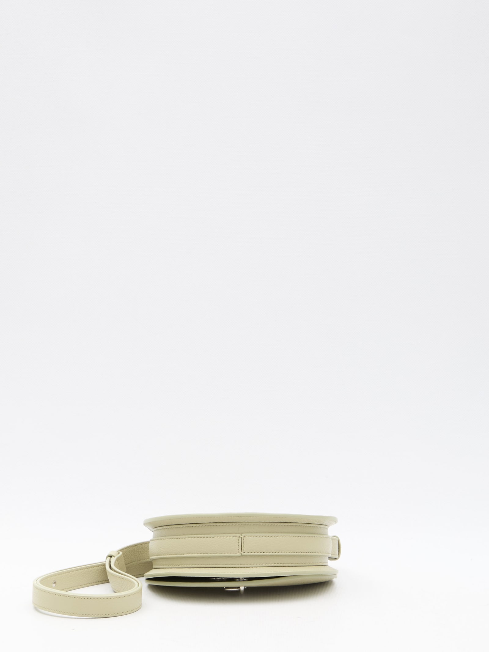 Burberry Mini Shoulder Bag With Adjustable Strap And Textured Finish In Beige