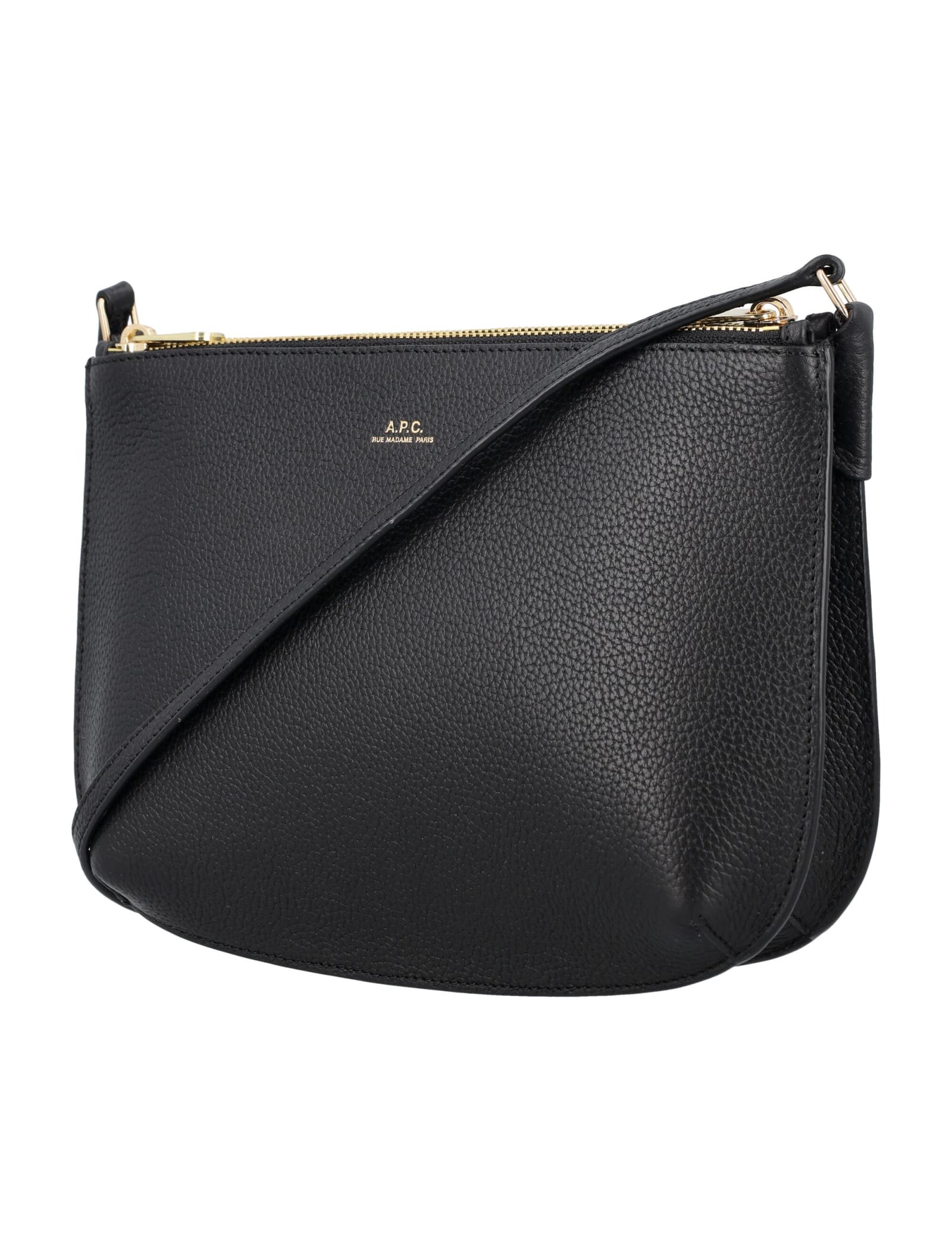 Shop Apc Sac Sarah Shoulder Bag In Black