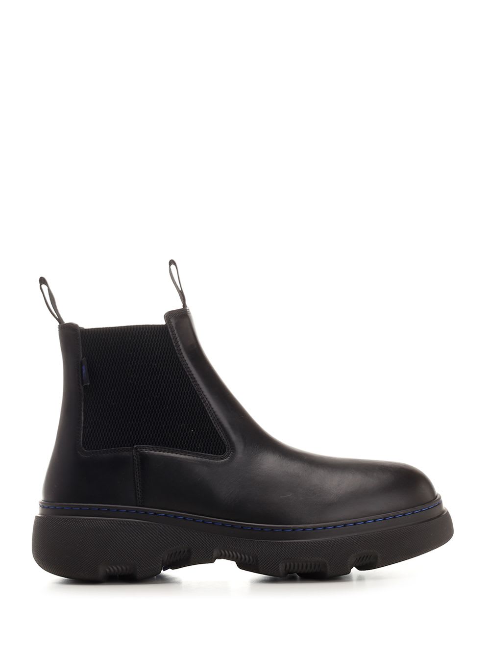 Shop Burberry Chelsea Creeper Ankle Boots In Black