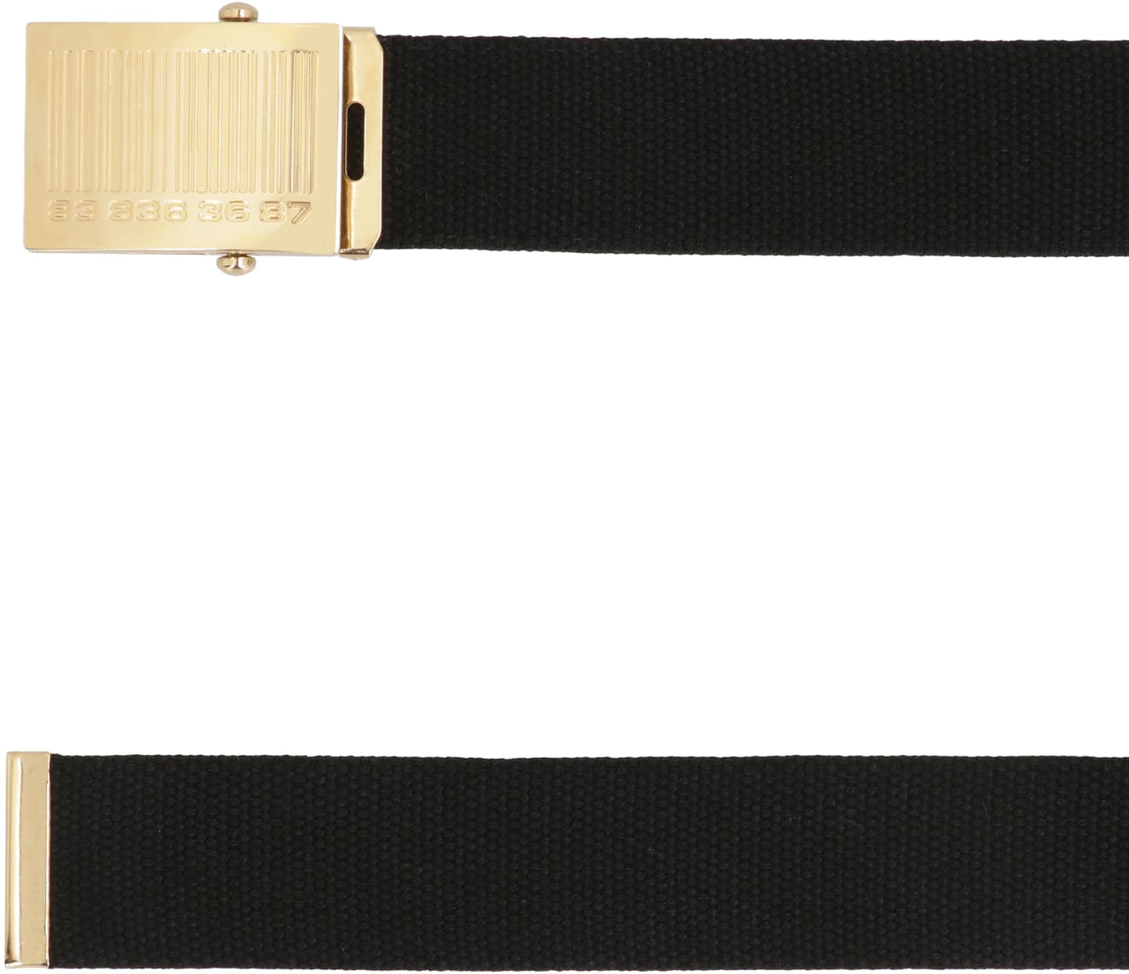 VETEMENTS CANVAS BELT WITH LOGO 