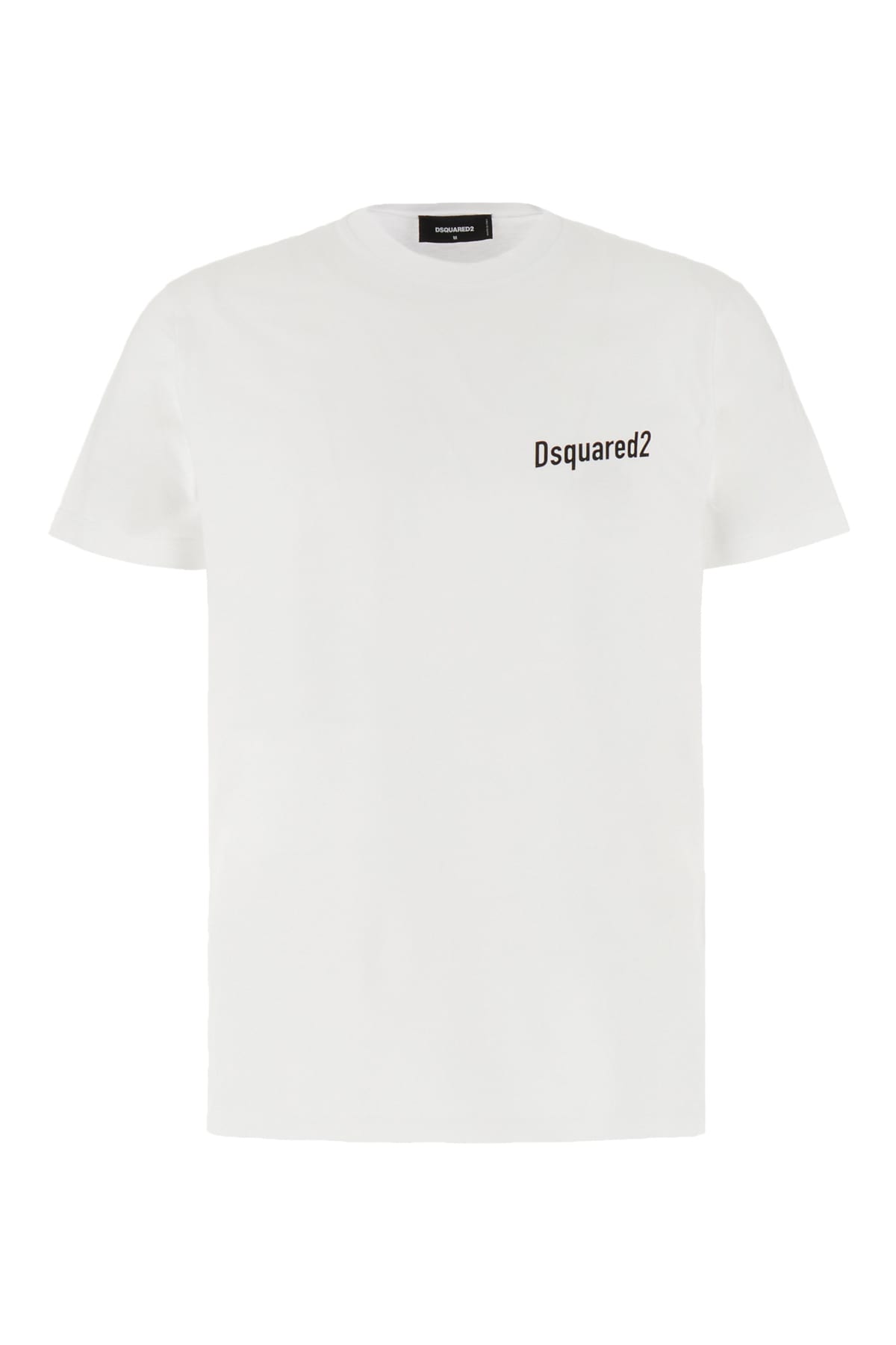 Dsquared2 White Cotton T-shirt In 100