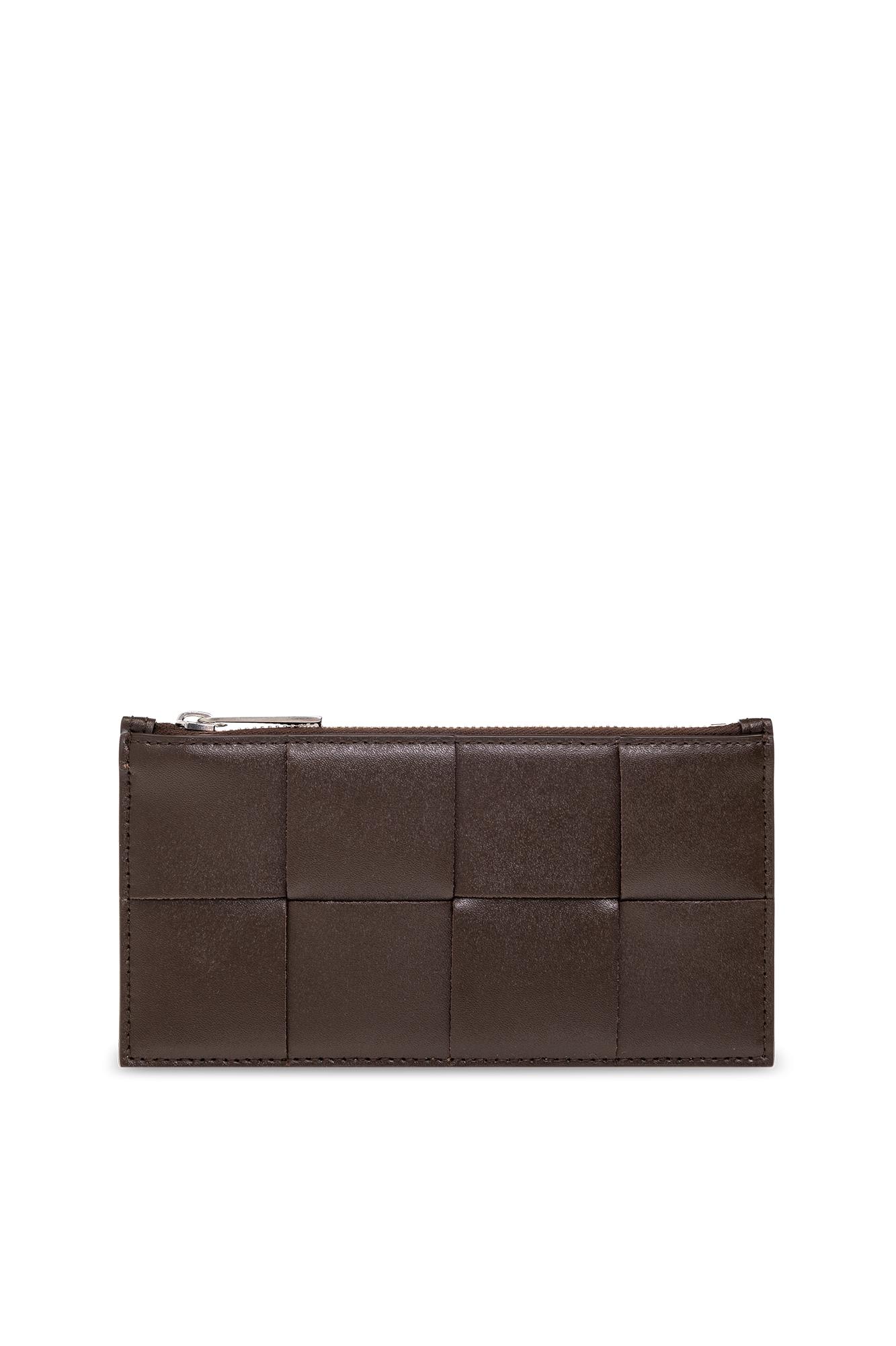 Bottega Veneta Leather Wallet In Brown