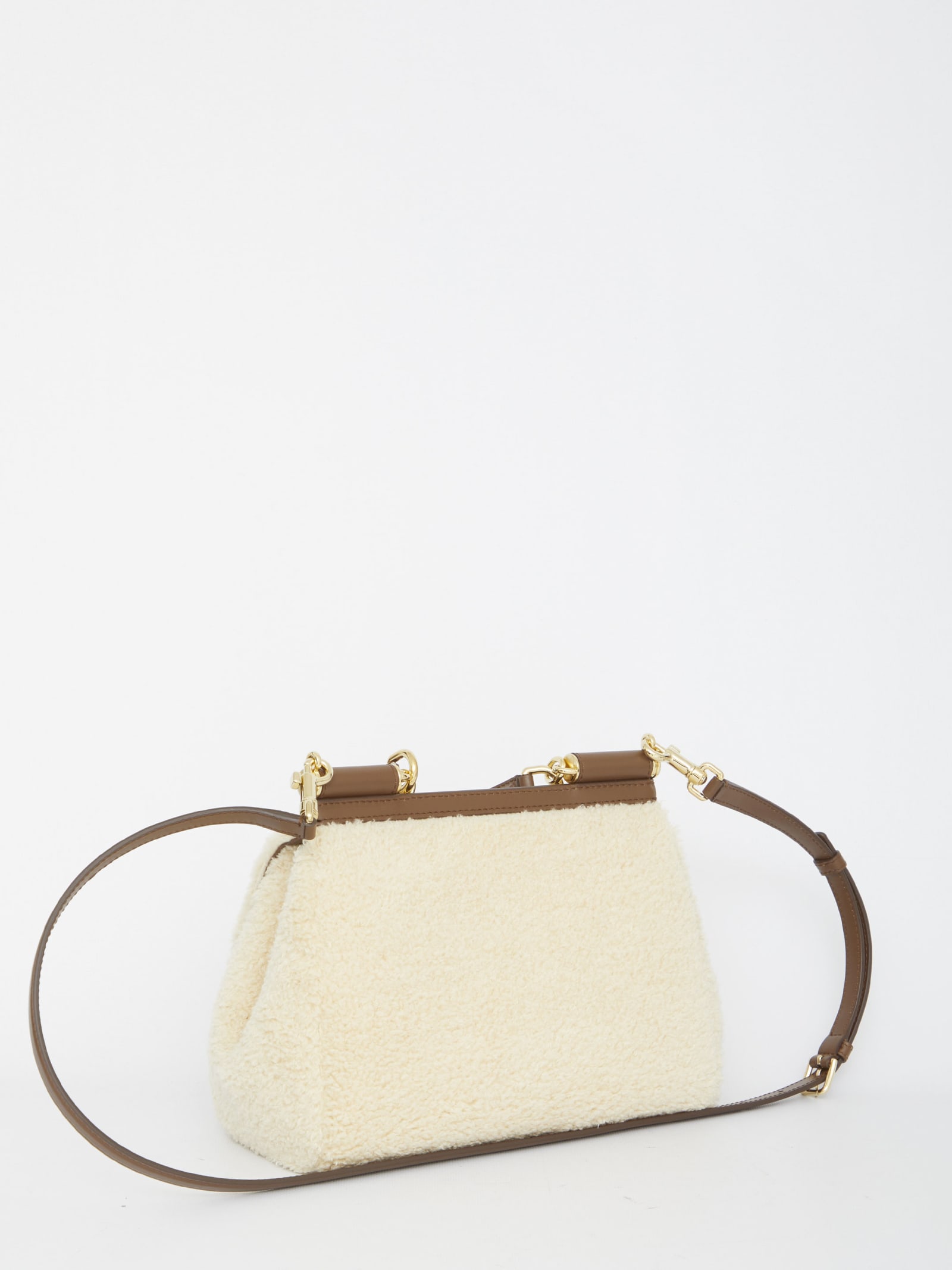 Shop Dolce & Gabbana Sicily Medium Bag In White