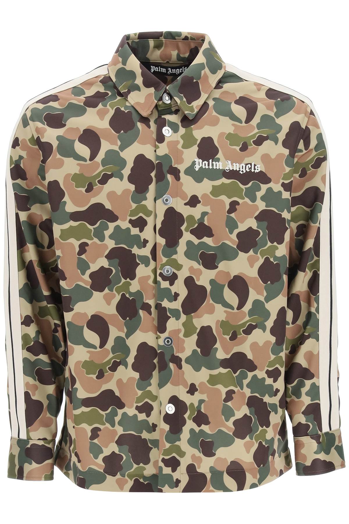 Palm Angels Camo Shirt With Bands