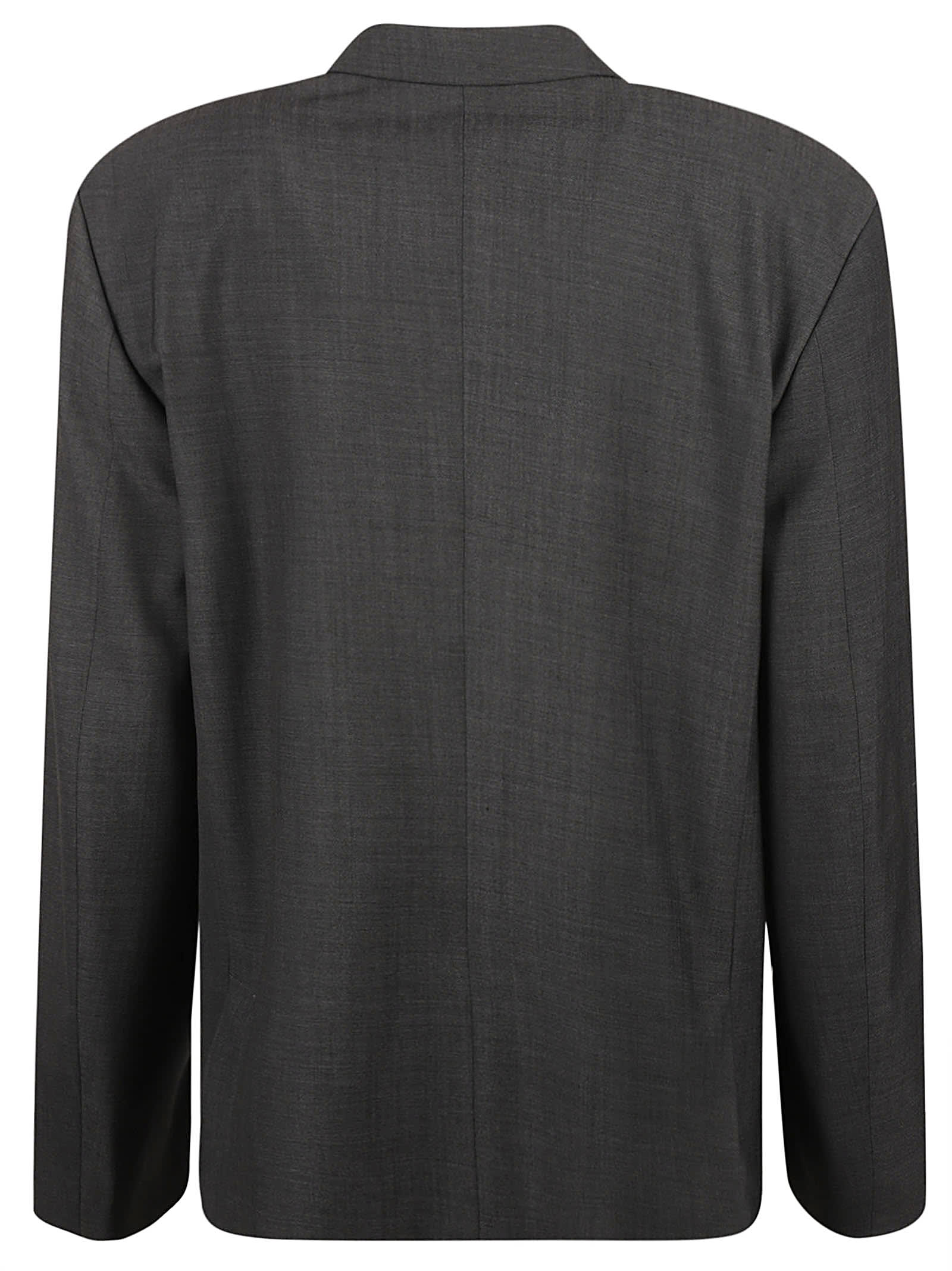 Shop Philosophy Di Lorenzo Serafini Single-buttoned Plain Blazer In Anthracite