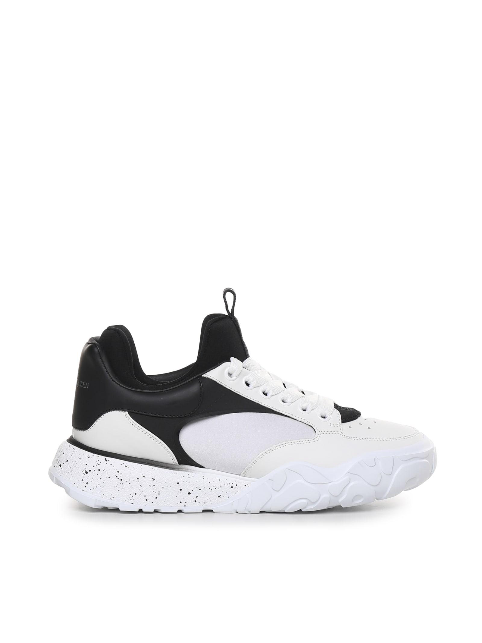 Shop Alexander Mcqueen Court Tech Sneakers In White, Black