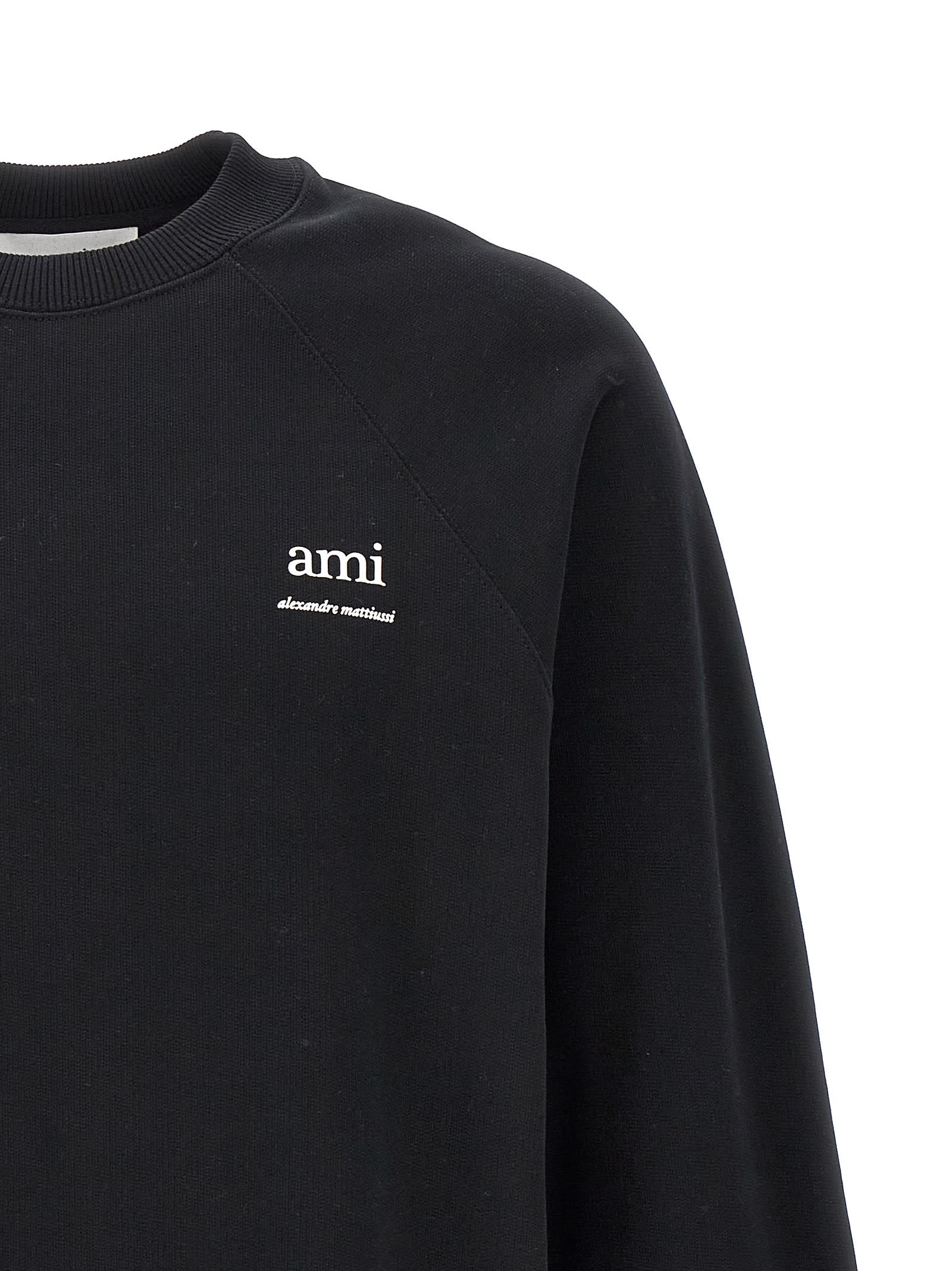 Shop Ami Alexandre Mattiussi Ami Sweatshirt In Black