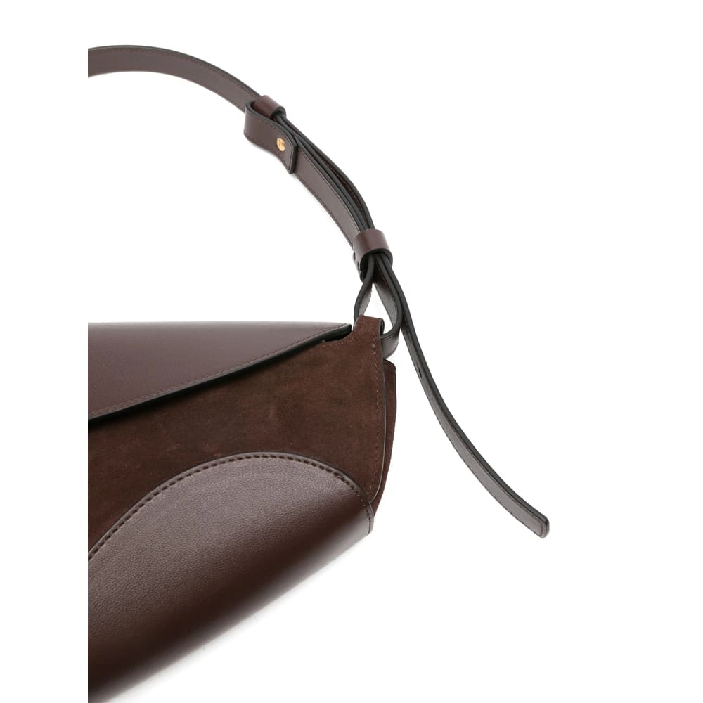 Neous Leather Shoulder Bag In Brown