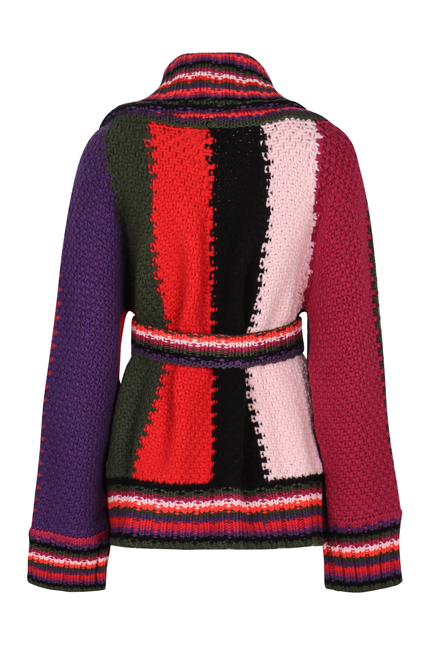Pucci Oversized Cardigan In Wool. In Multi