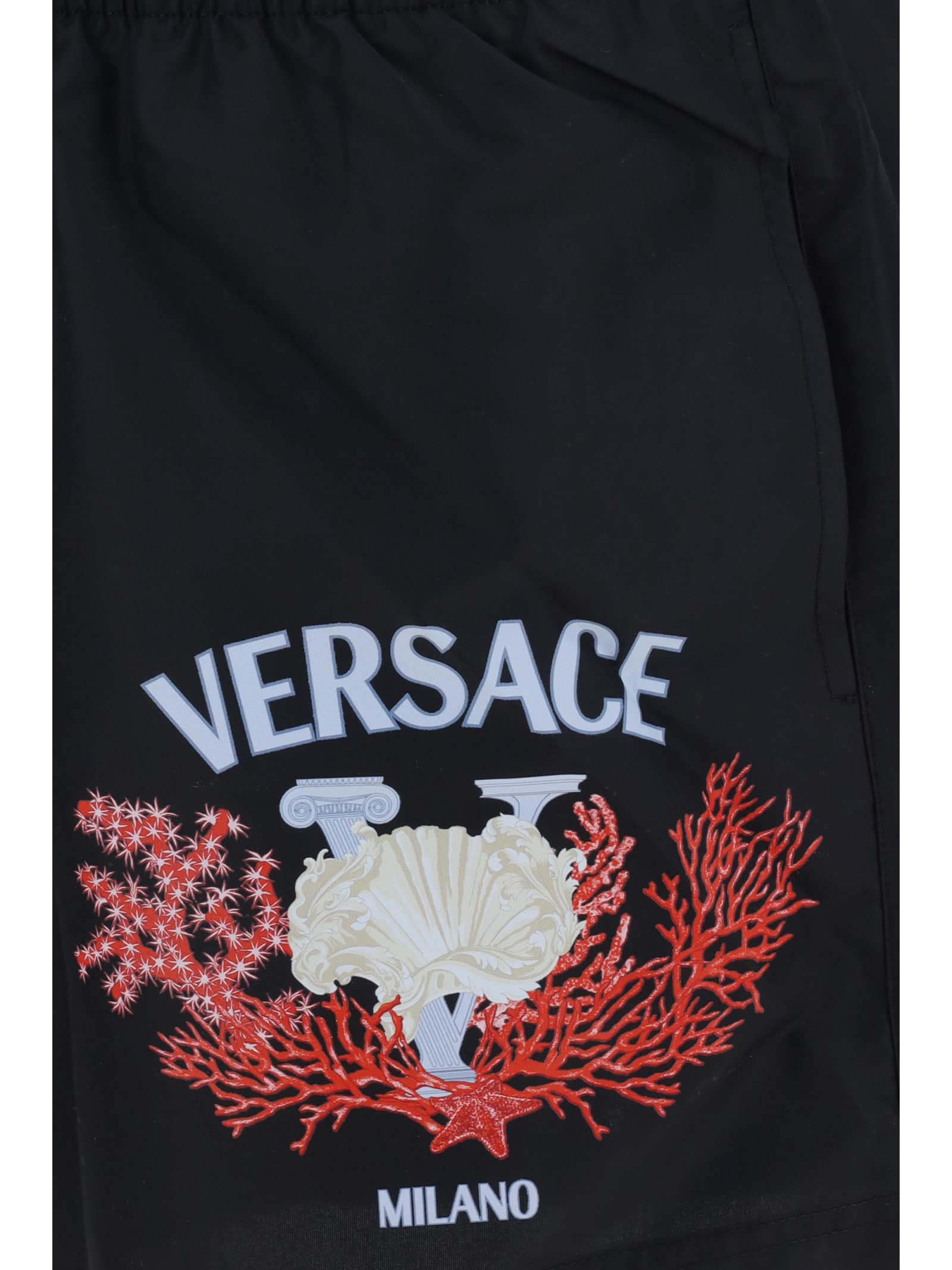 Shop Versace Swimshorts In Black