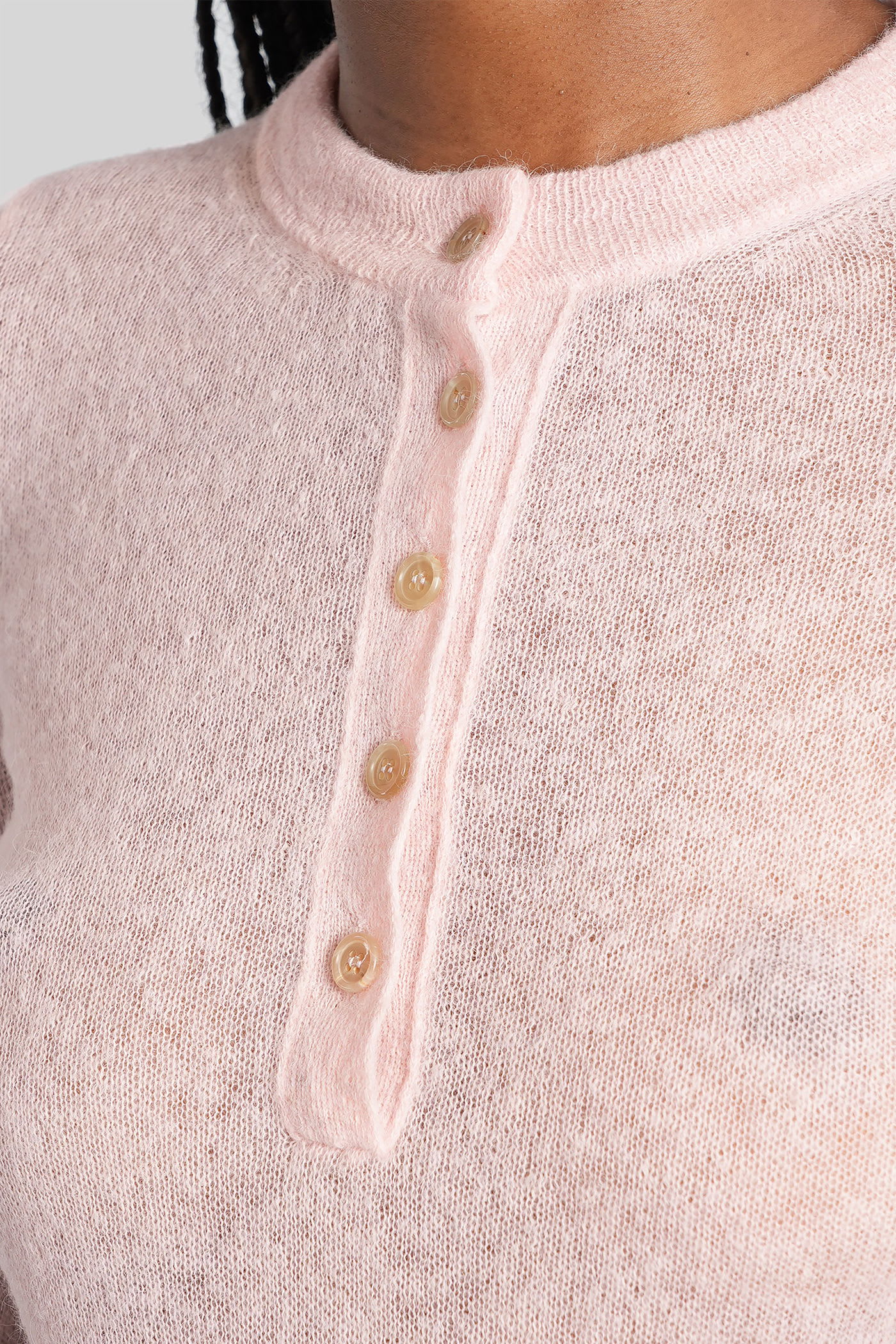 Haikure Lucy Body In Rose-pink Wool In Pink
