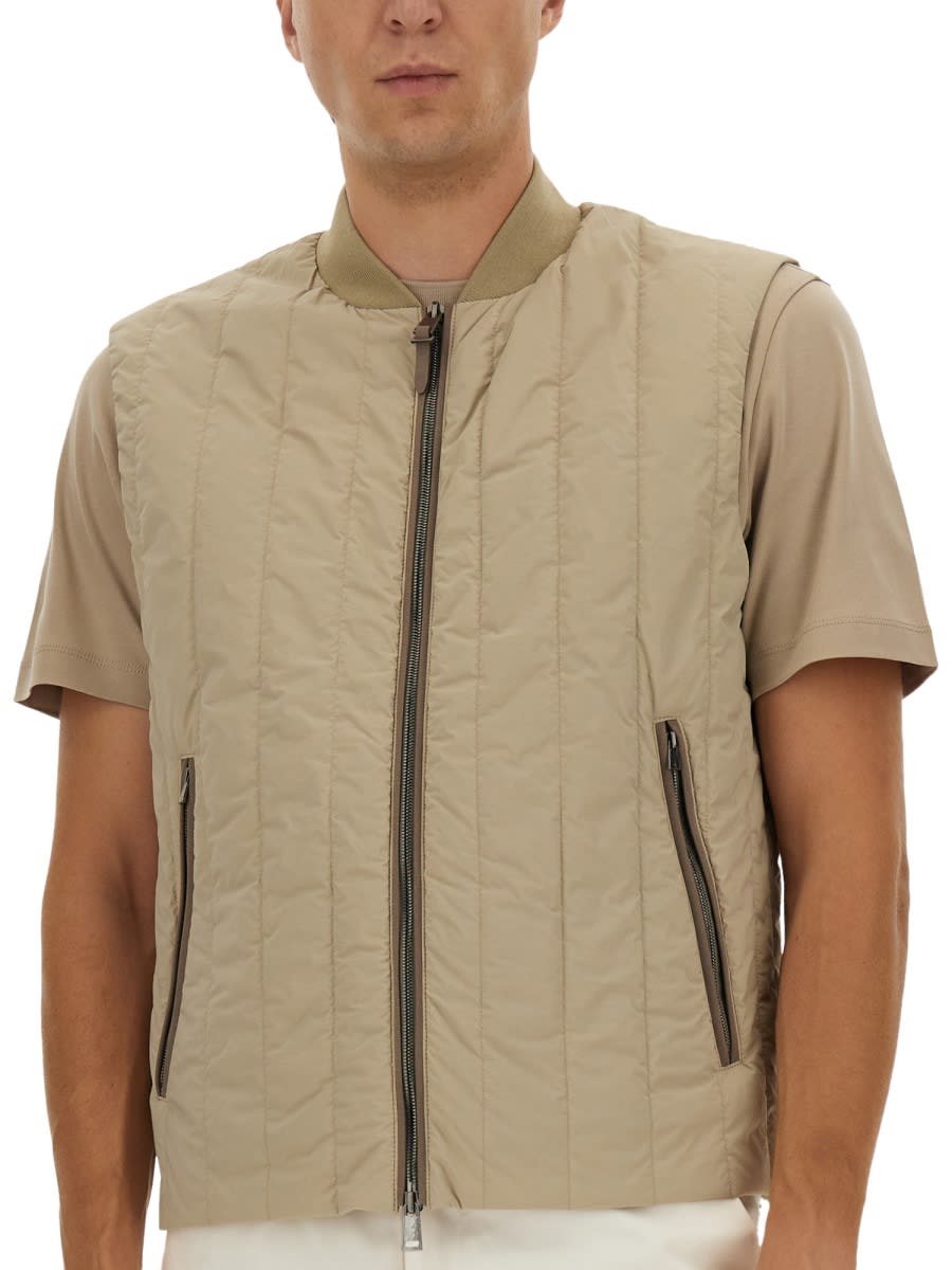 Hugo Boss Boss Camel "l-cestol" Vest In Nude