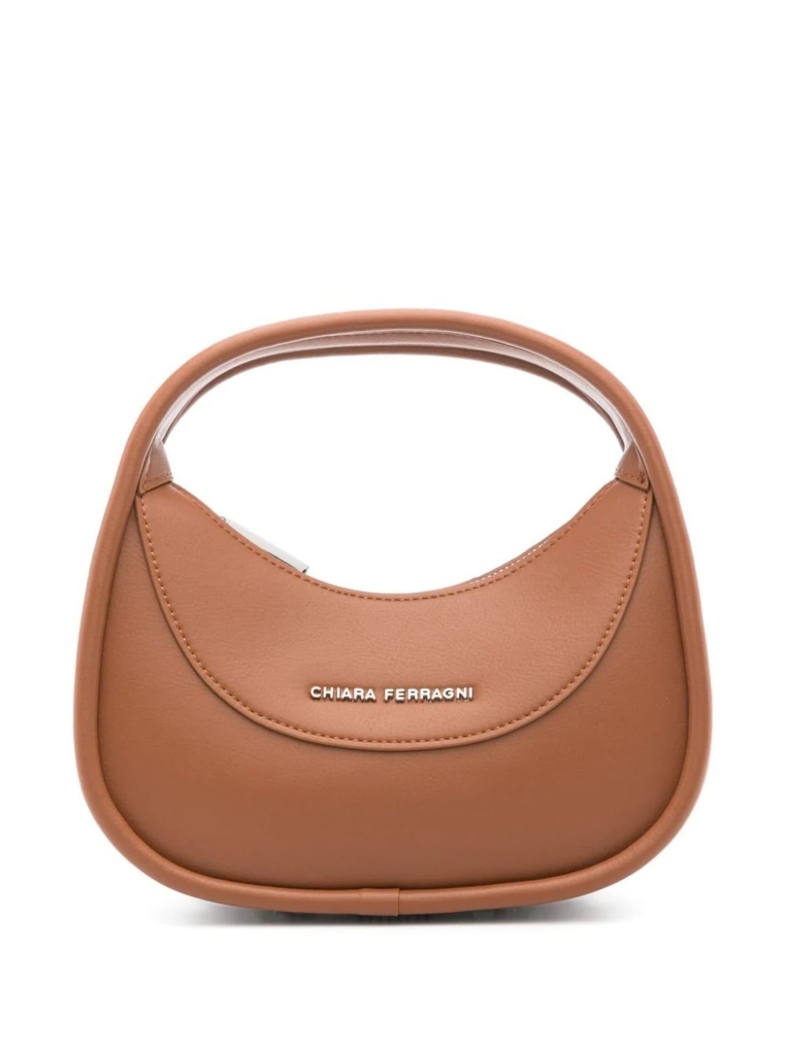 Chiara Ferragni Brown Shoulder Bag