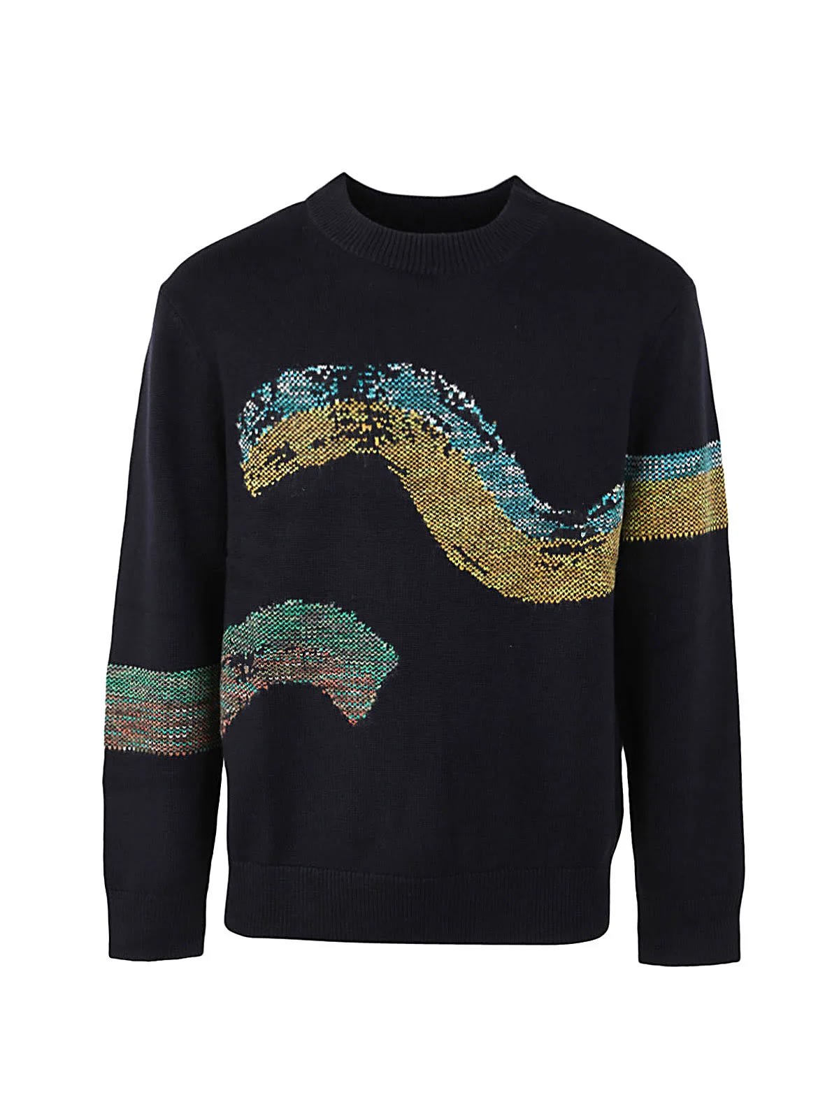 Paul Smith Embroidered Detail Rib Sweater