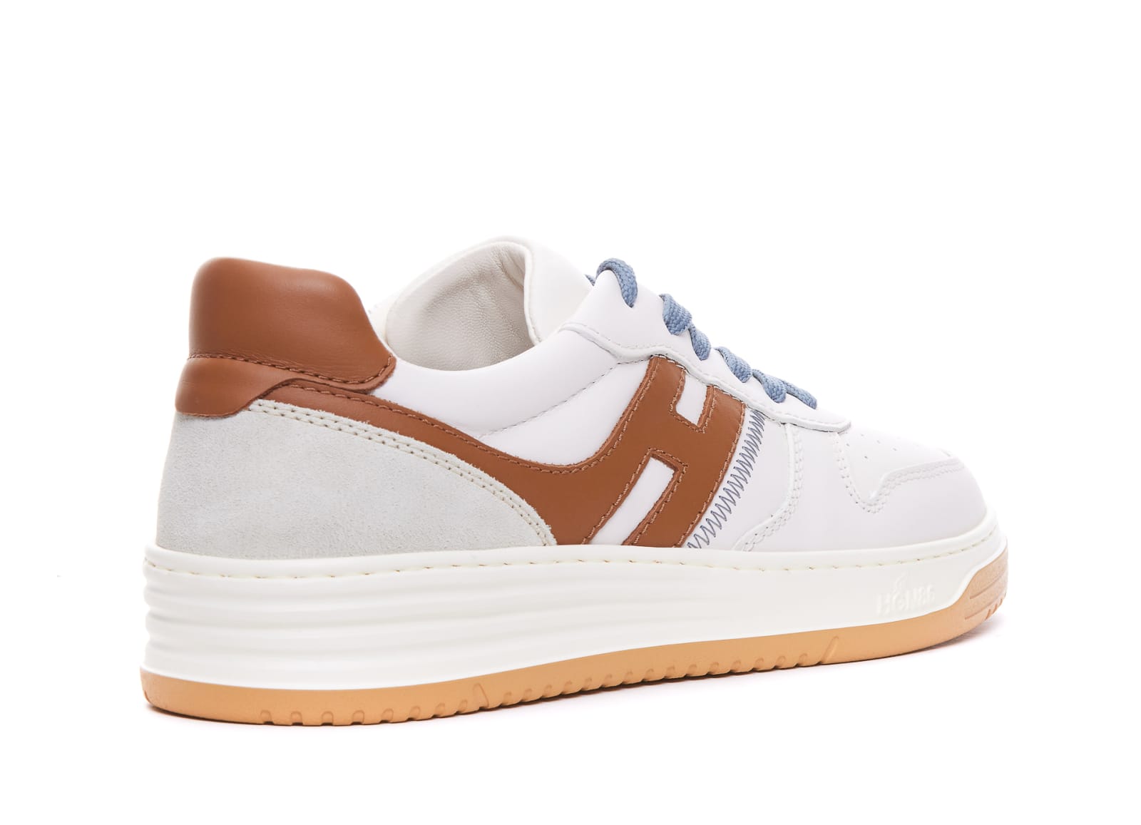 Shop Hogan H630 Sneakers In Frk Bianco Cuoio