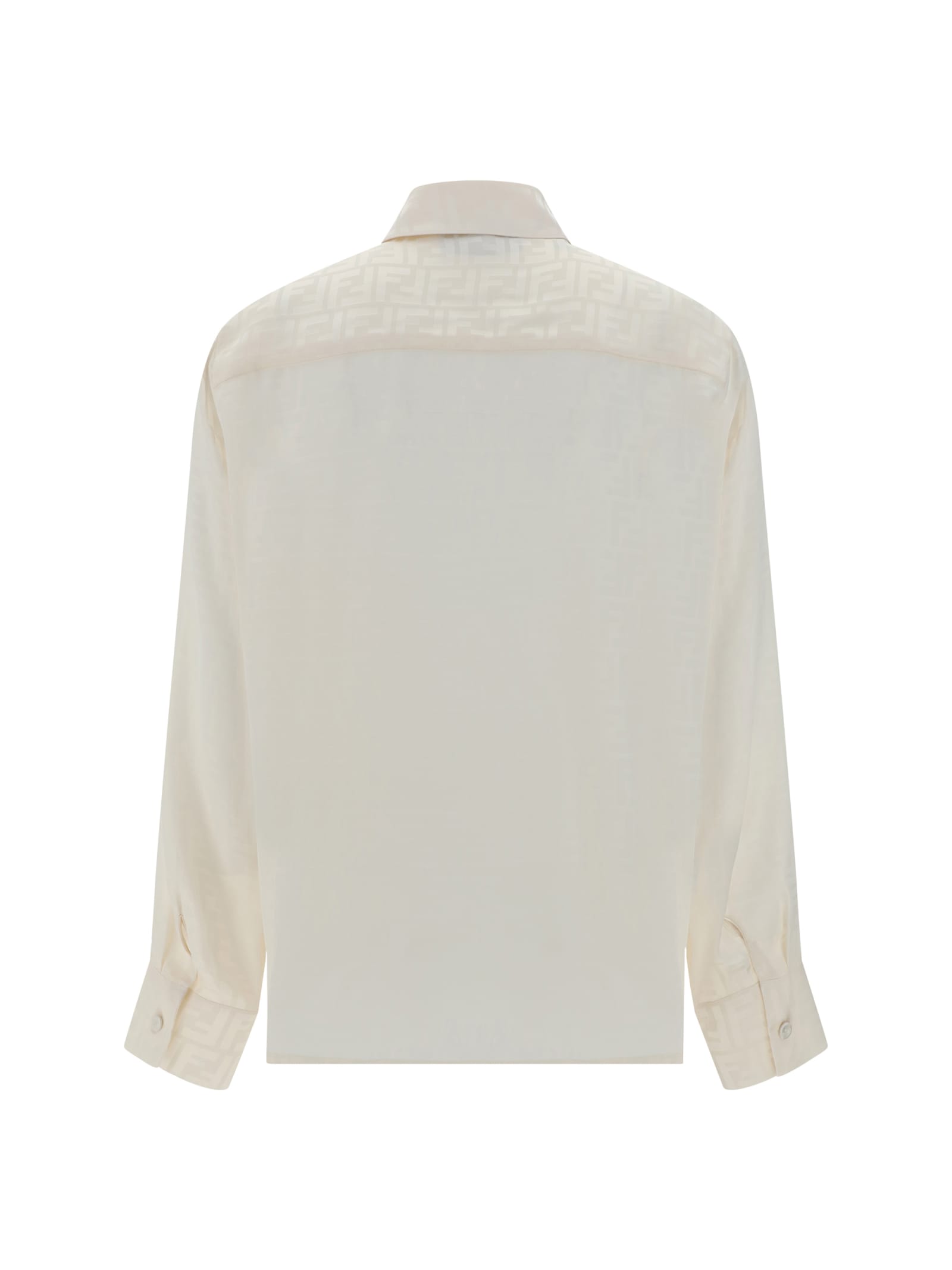 Shop Fendi Shirt In Penelope-panna