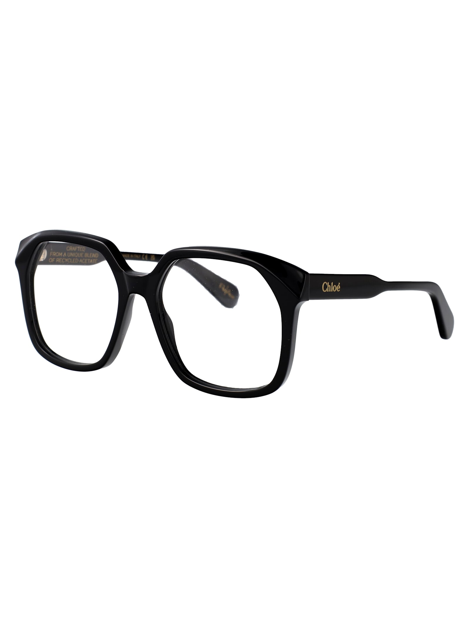 Chloé Ch0263o Glasses In Black-black-transparent