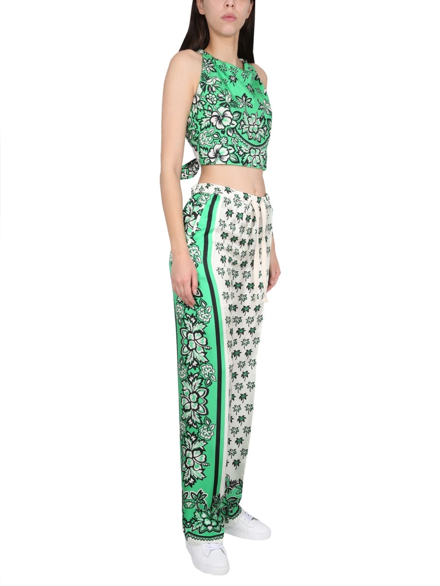 Shop Red Valentino Bandanda Print Pants In White