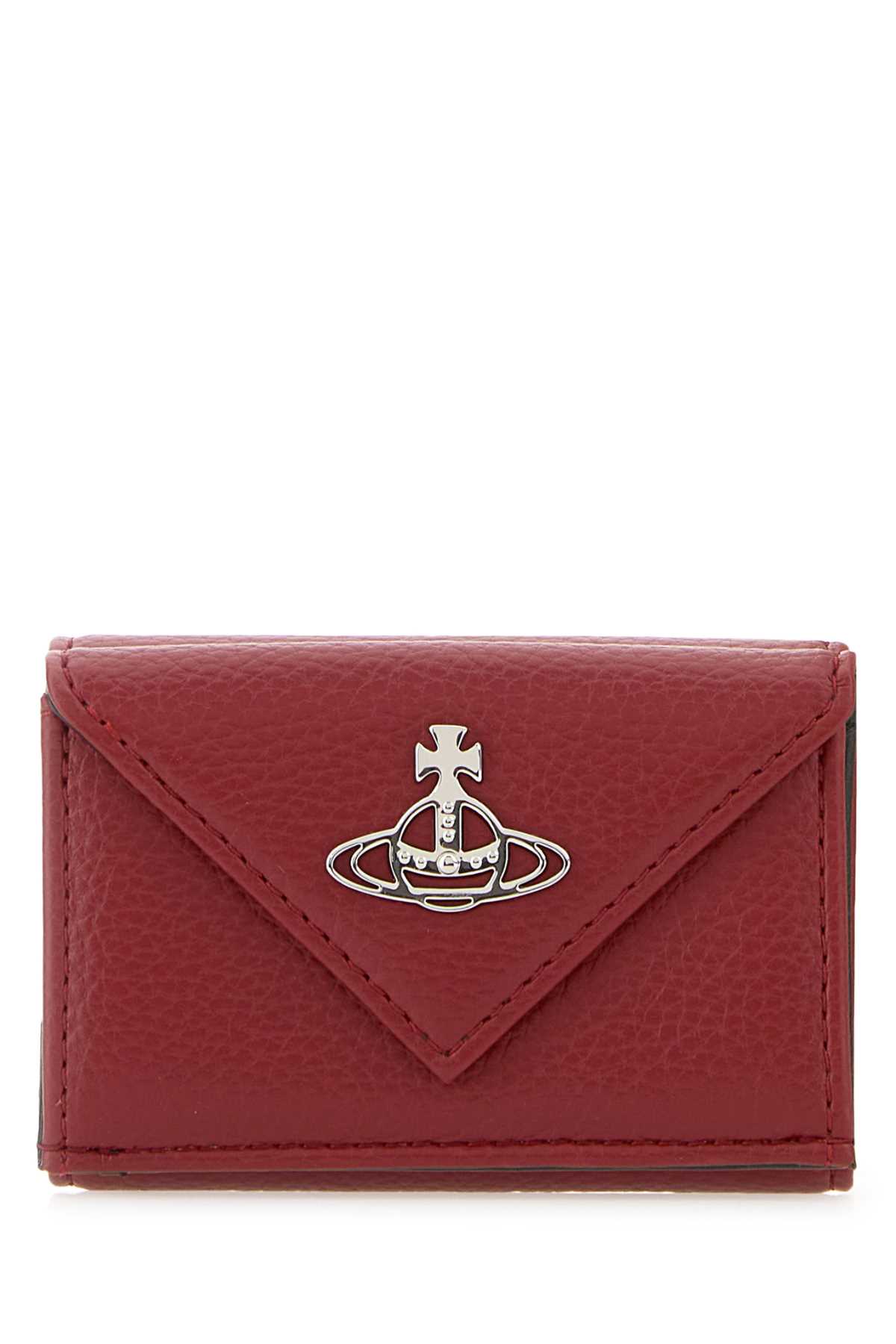 Red Synthetic Leather Wallet