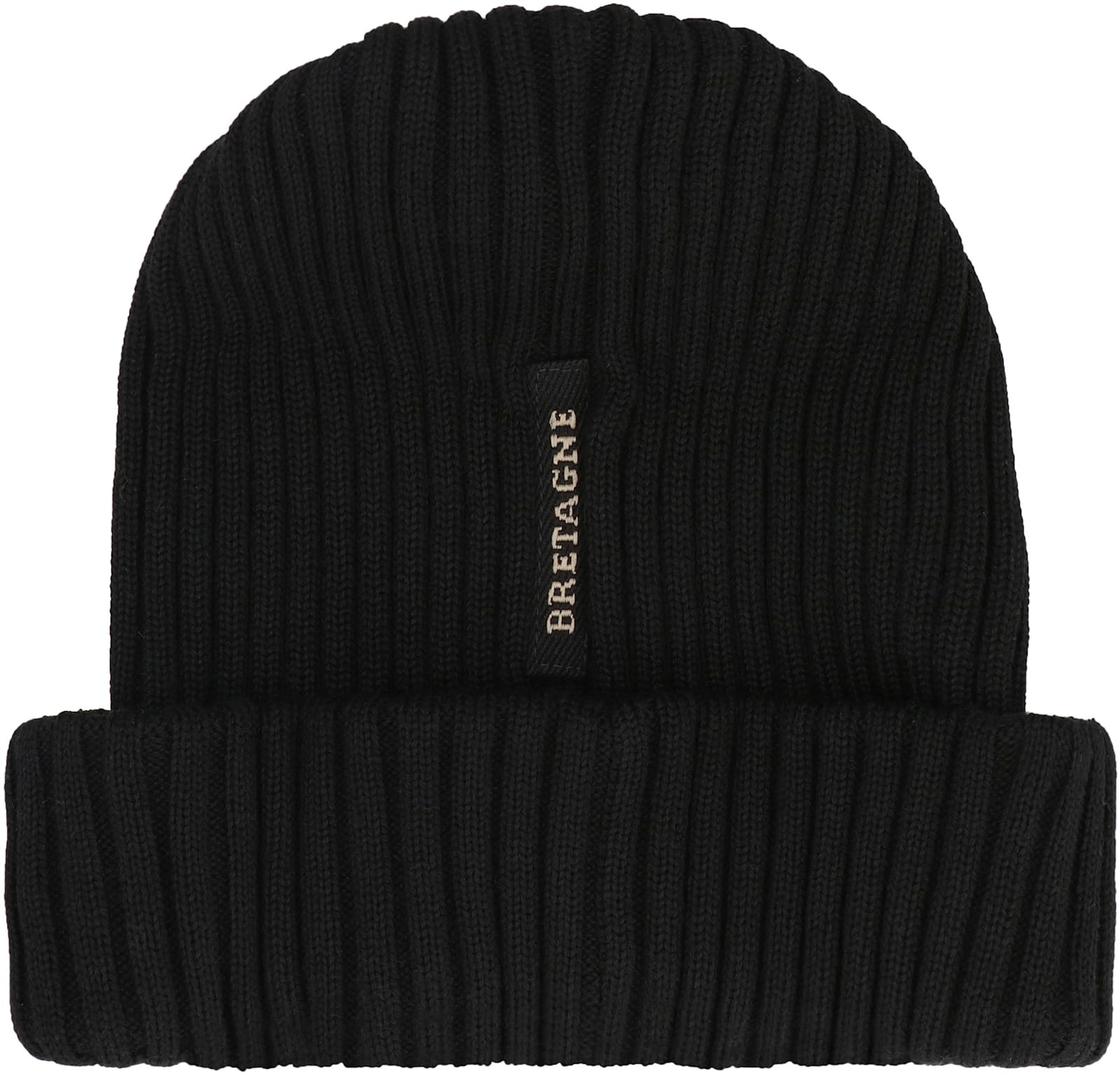Paul&shark Ribbed Wool Beanie In Black