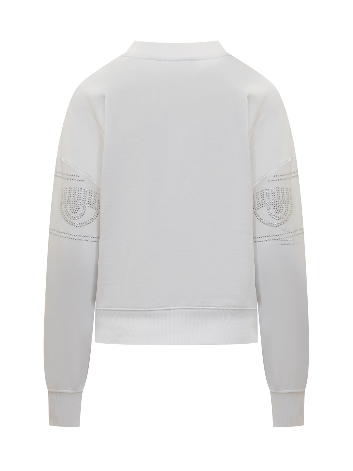 Shop Chiara Ferragni Logomania 317 Sweatshirt In White